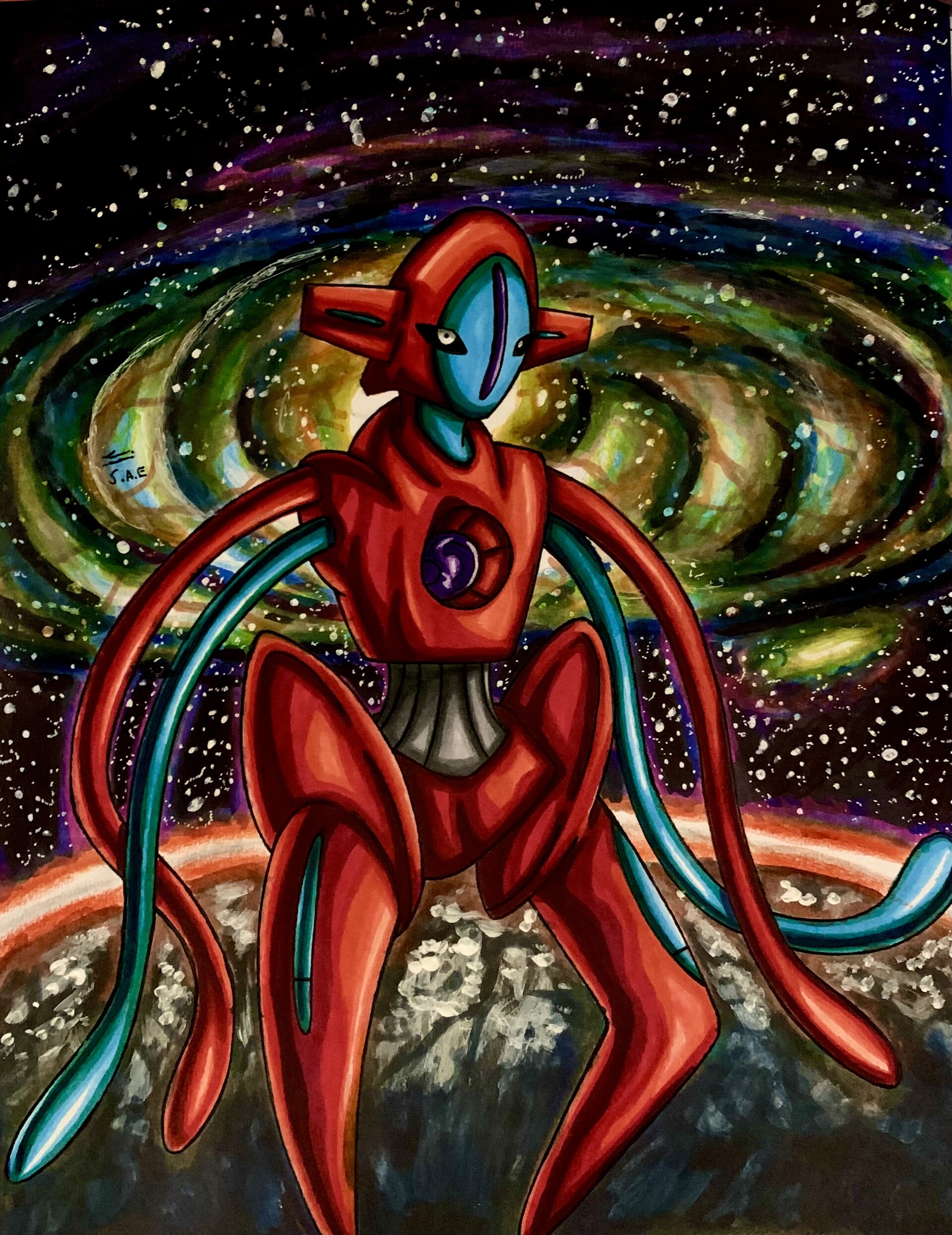 ArtStation - Deoxys Pokemon Fanart