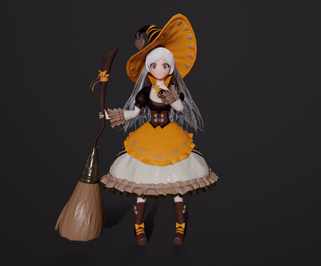ArtStation - Halloween Pumpkin Witch