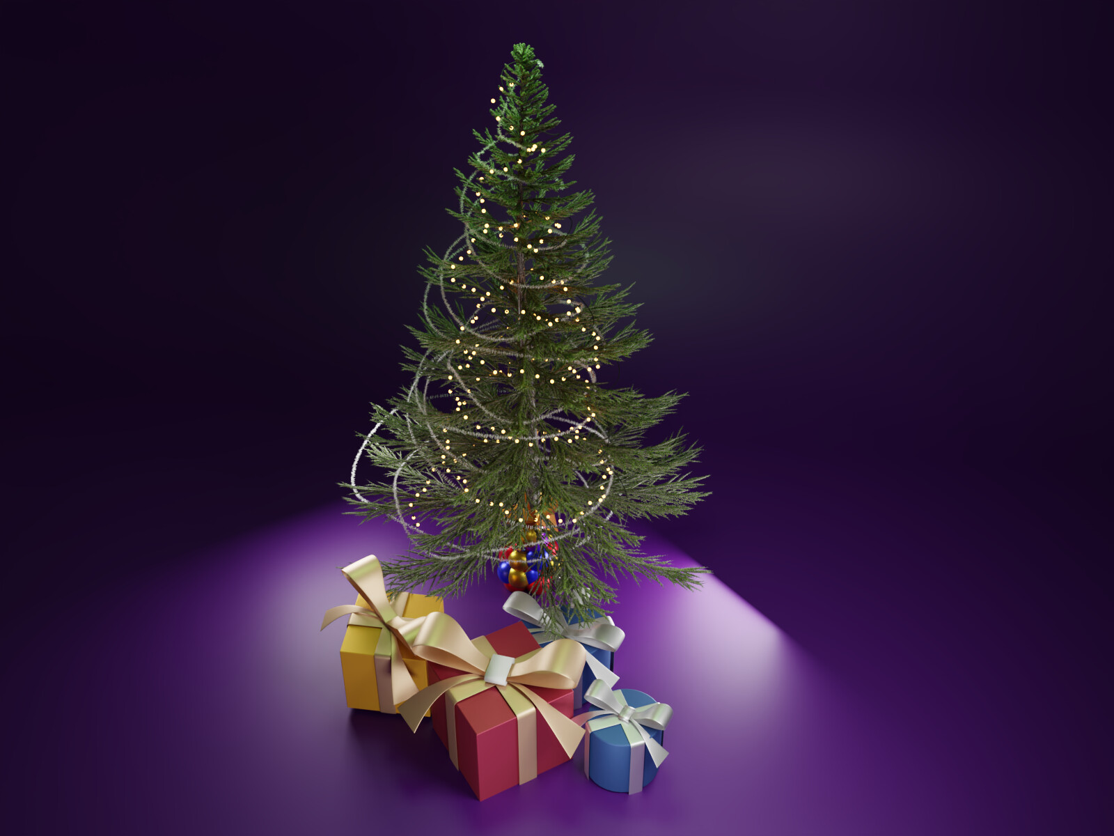 ArtStation Xmas Tree & present asset