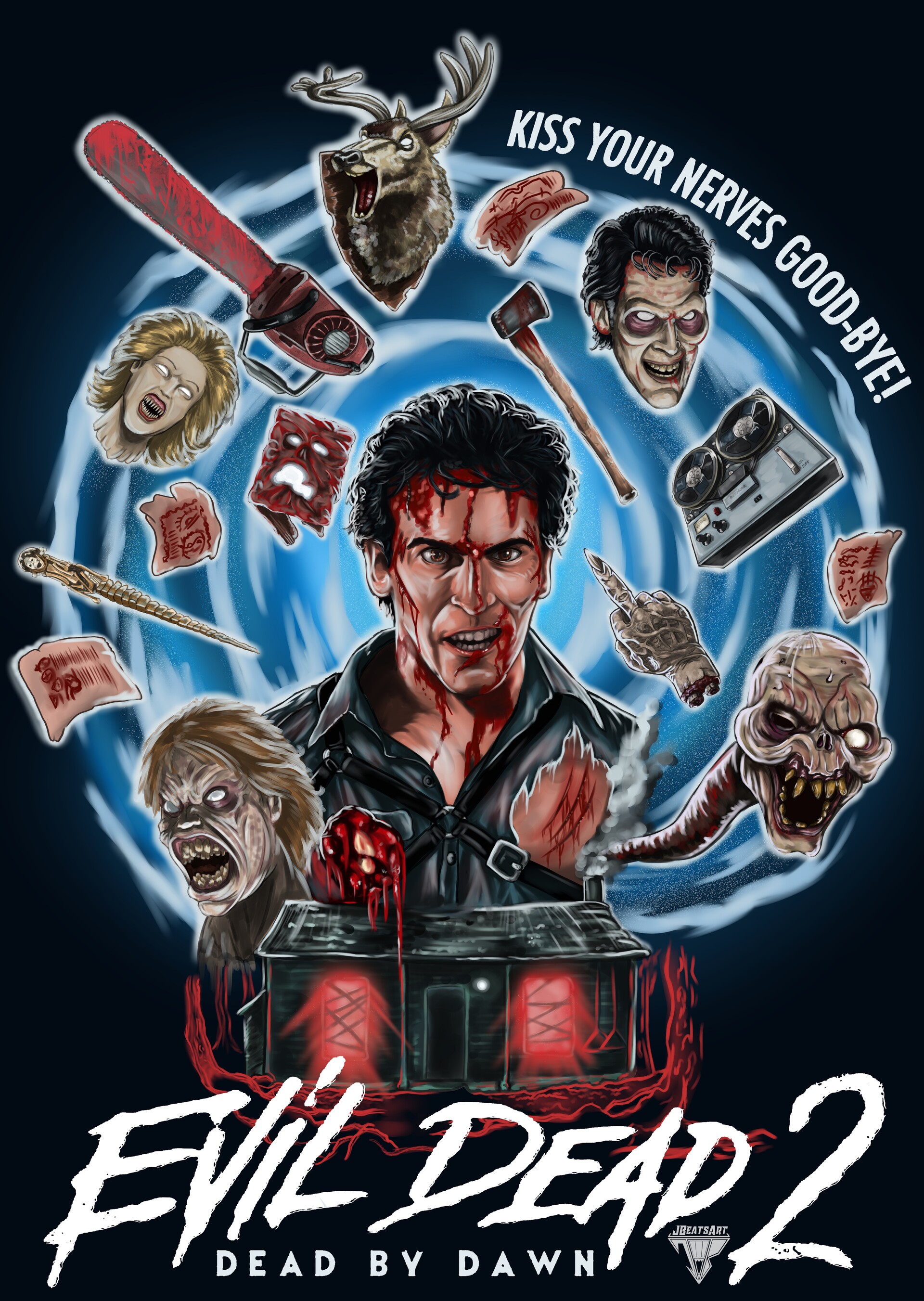 ArtStation Evil Dead 2 tribute poster