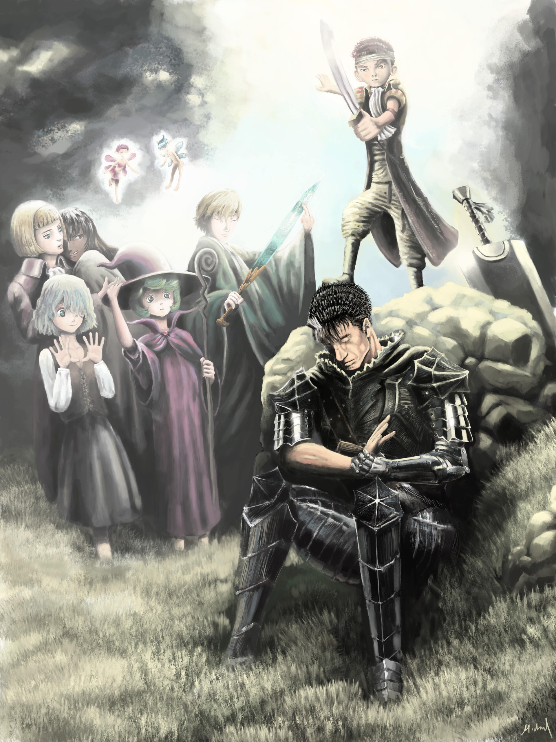 トップス BERSERK - BALCK SWORDSMAN PARTY - L/S トップス BERSERK - BALCK SWORDSMAN PARTY - L/S Berserk Pop