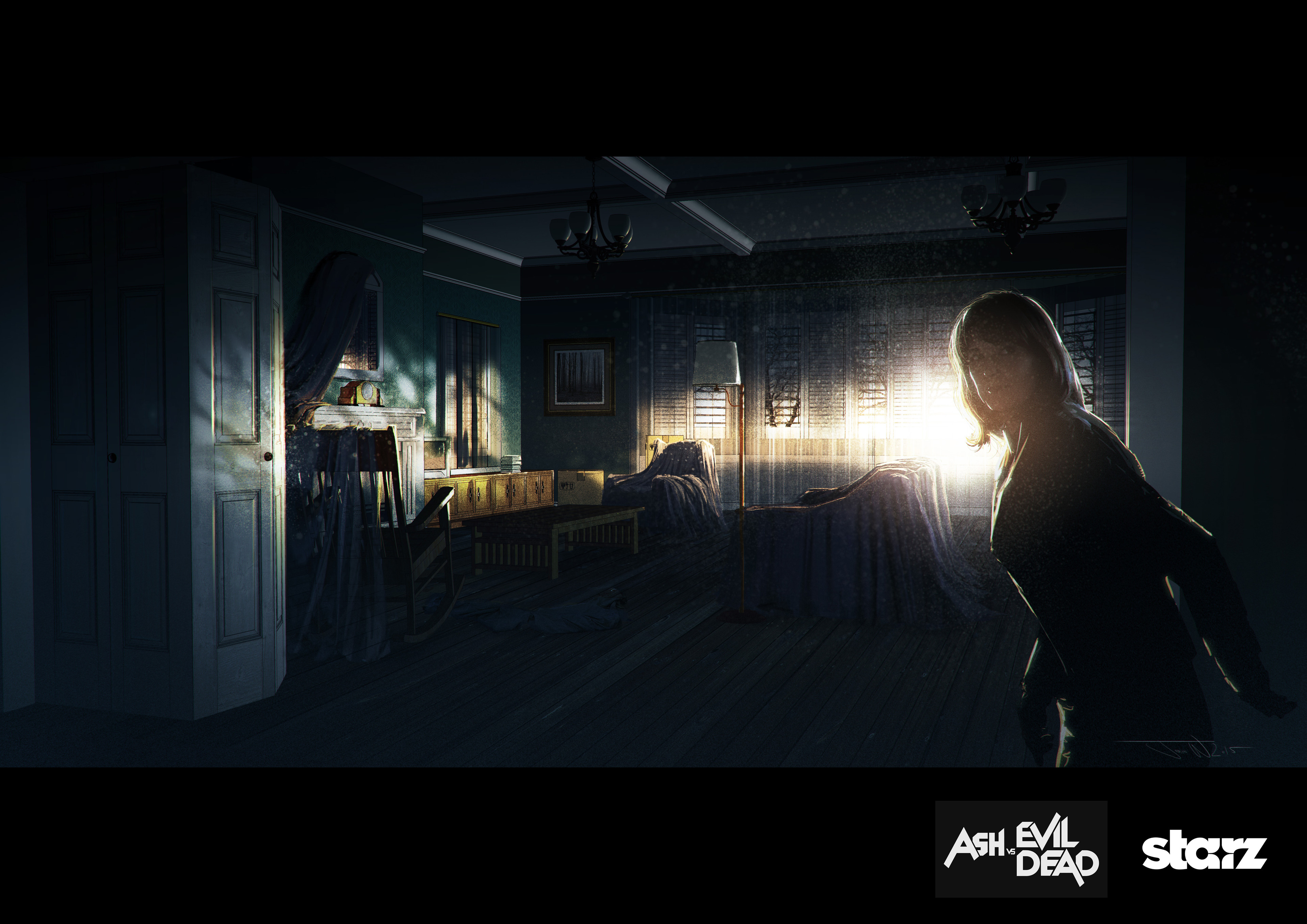 Season 1 Episode 1 El Jefe - Country House Concept art.  Dir - Sam Raimi