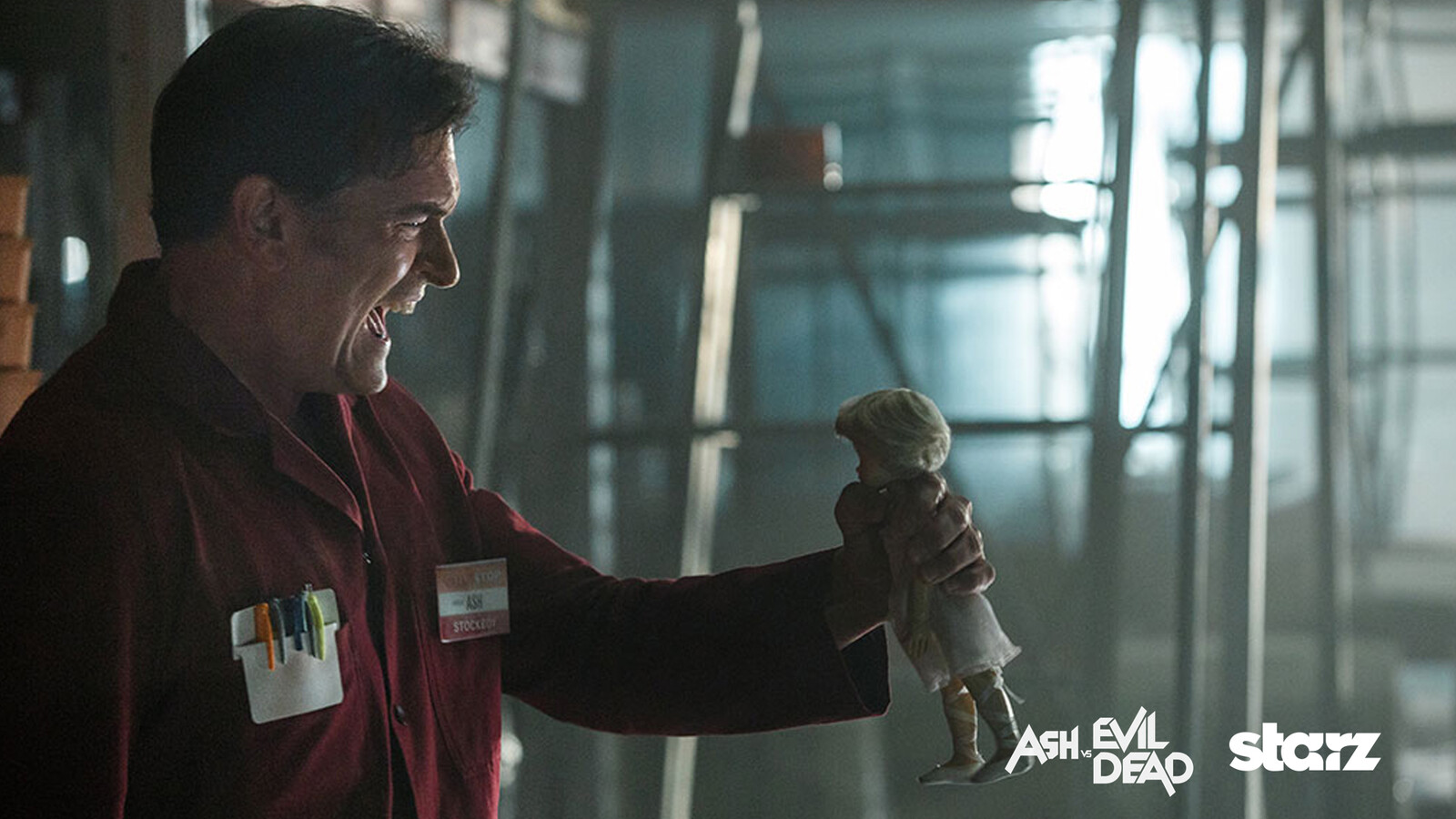Season 1 Episode 1 El Jefe - Kmart stockroom Environment. Dir Sam Raimi