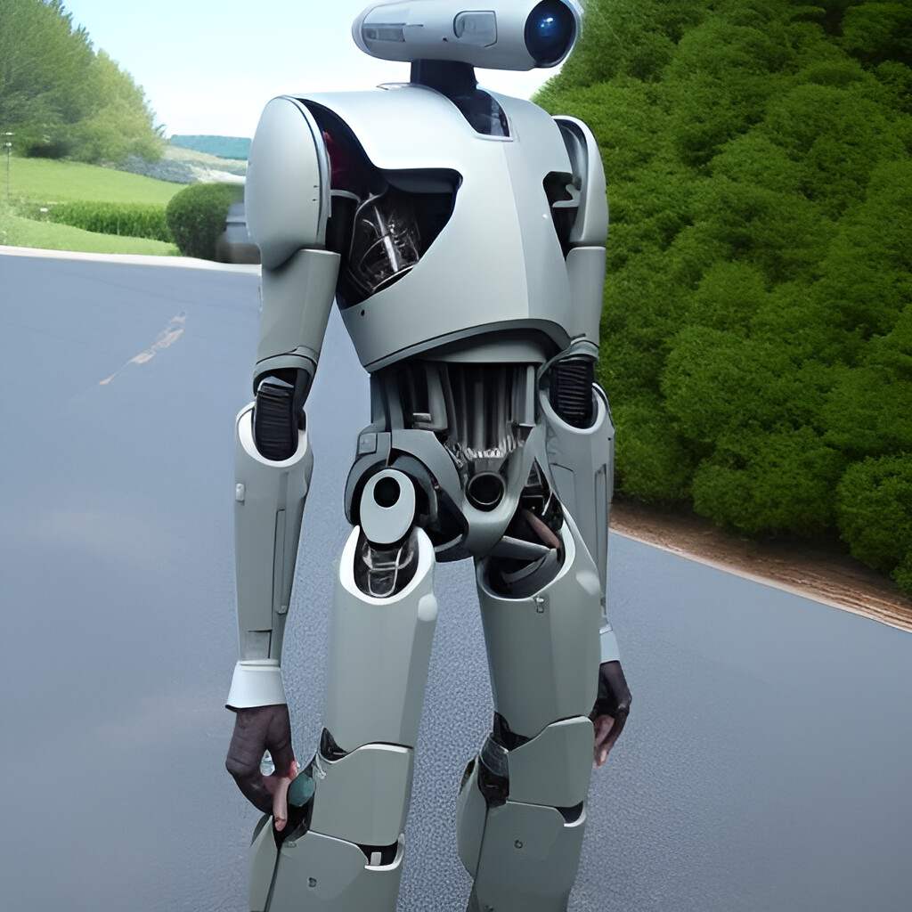 ArtStation - Futuristic battle droid