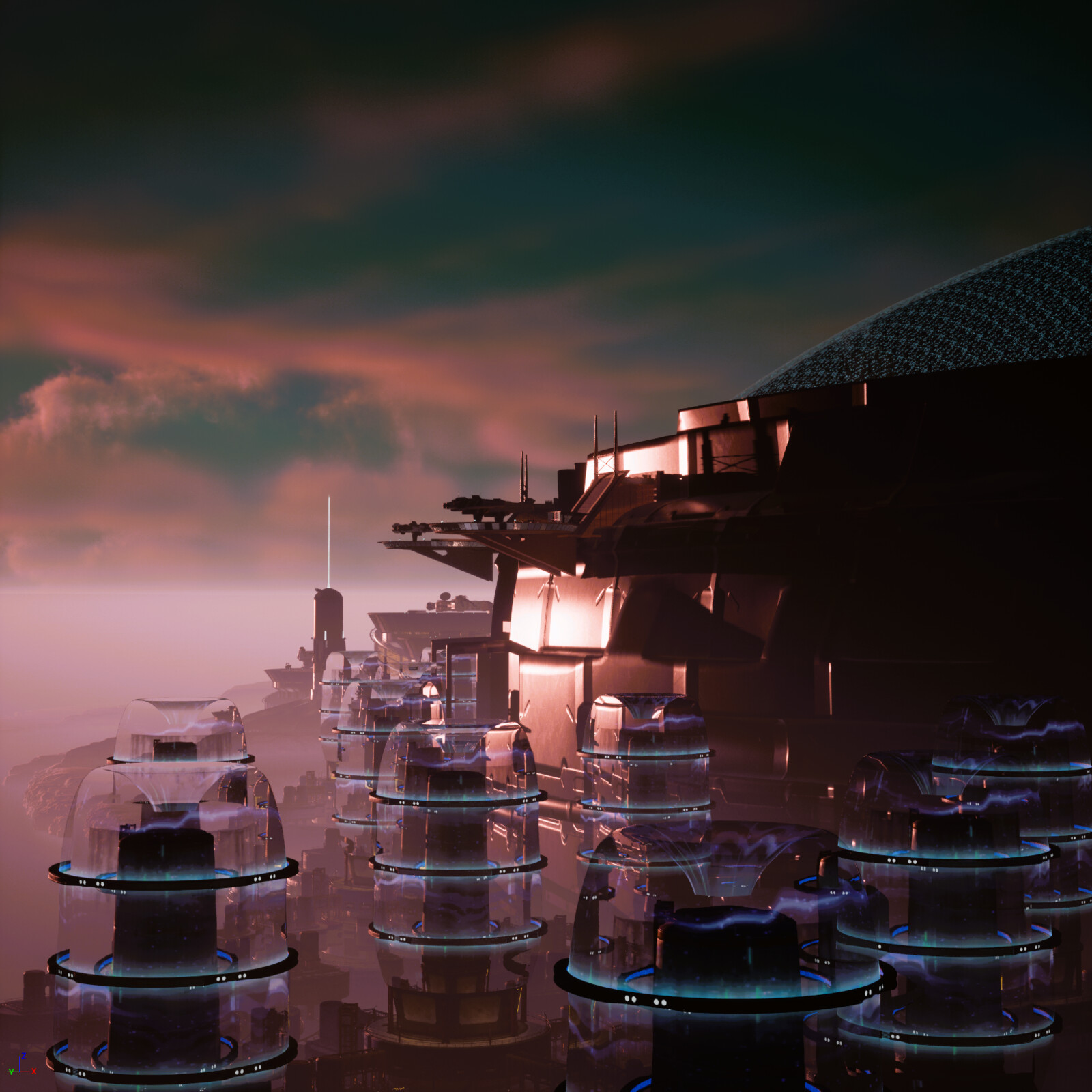 Interstellar Research &amp; Outpost Supply Vessel:  Floating Terraformers
