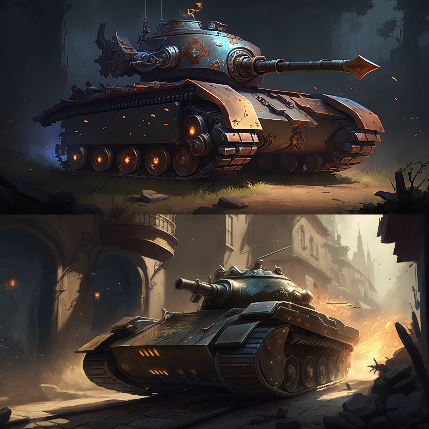 ArtStation Tank Designs Mobile Game