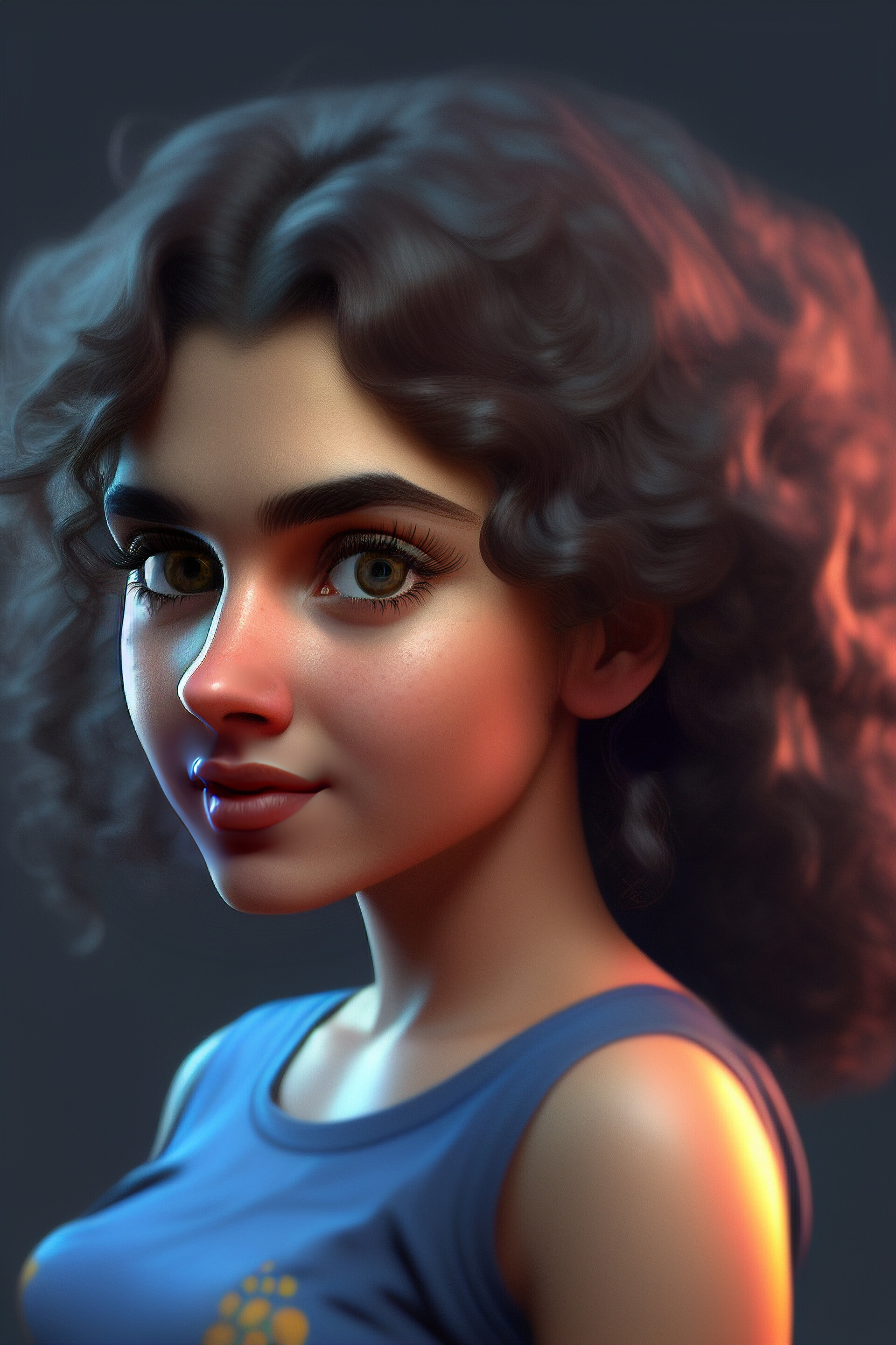 Artstation Portrait Of A Young Indian Girl 6756