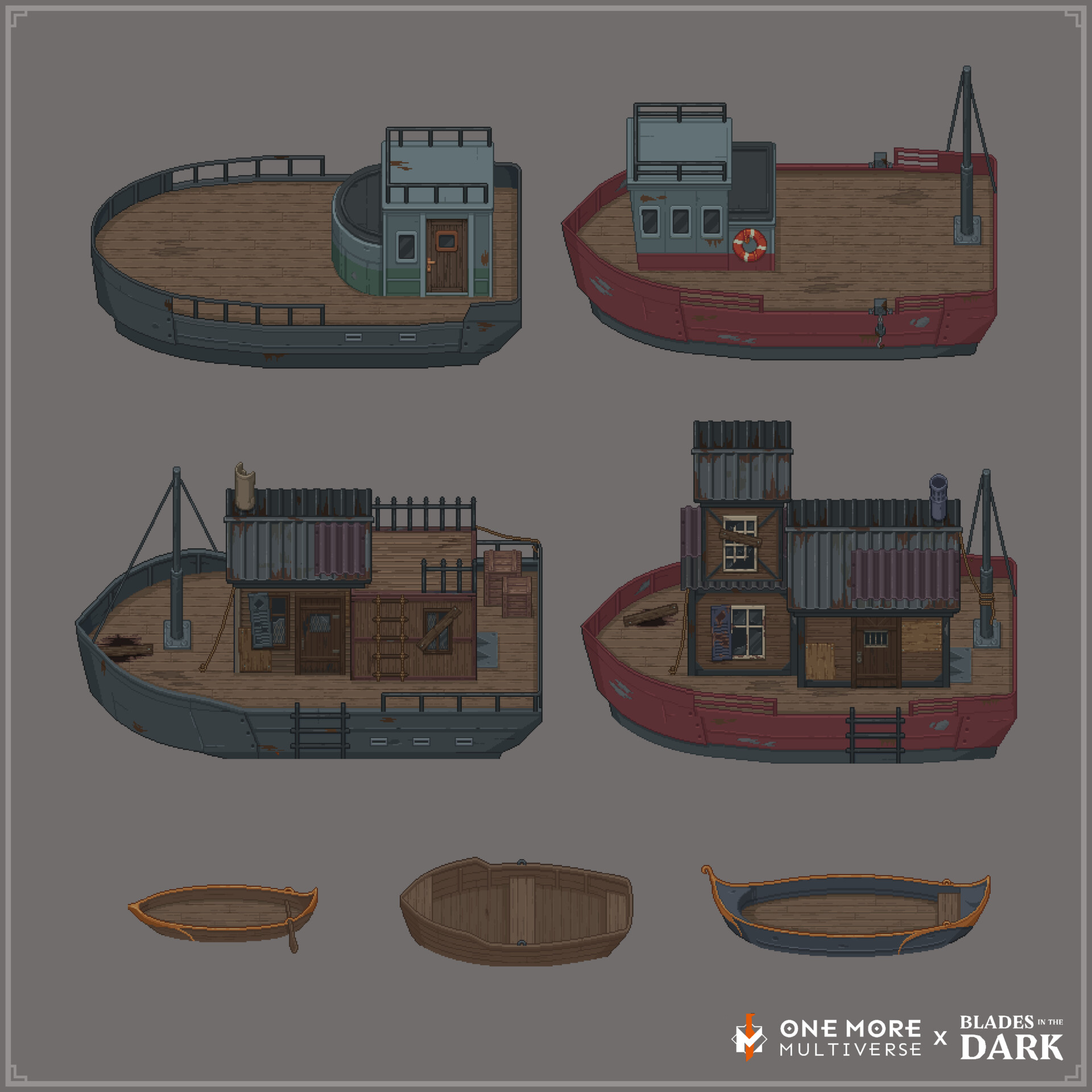 ArtStation Dock Assets One More Multiverse x Blades in the Dark