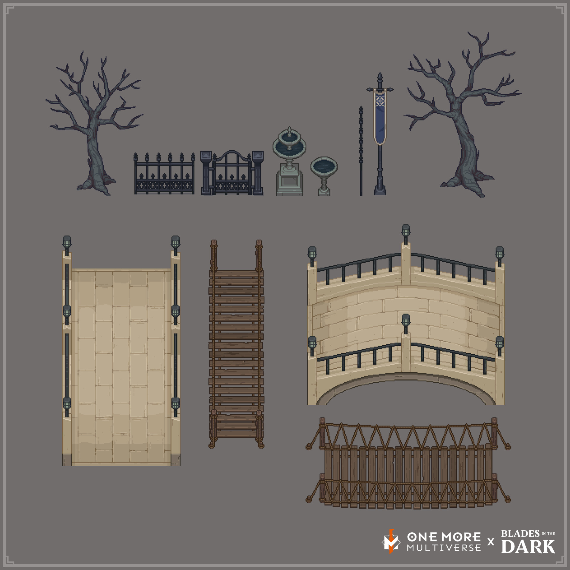 ArtStation Environment Assets One More Multiverse x Blades in the Dark