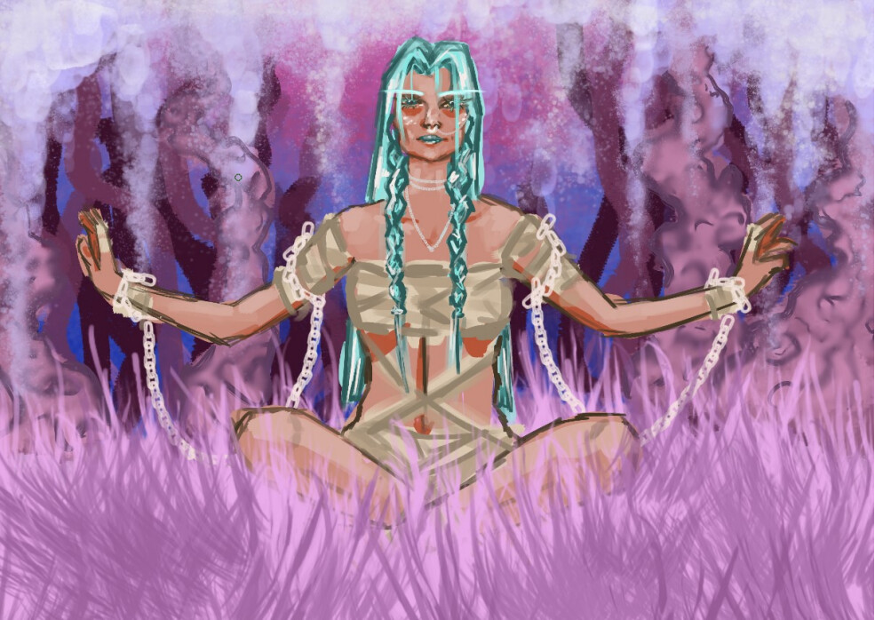 Fantasy concept art warm up sketch