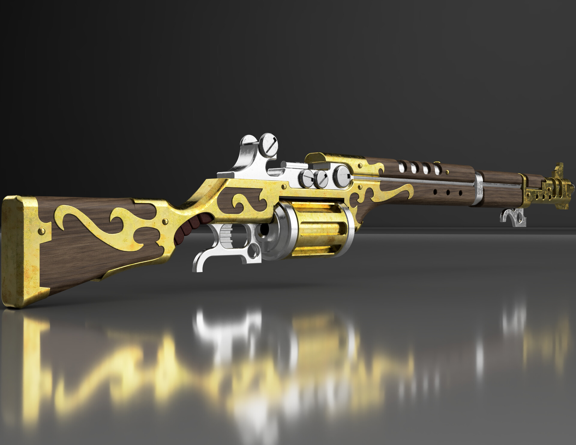 ArtStation Warhammer 40k Galvanic rifle