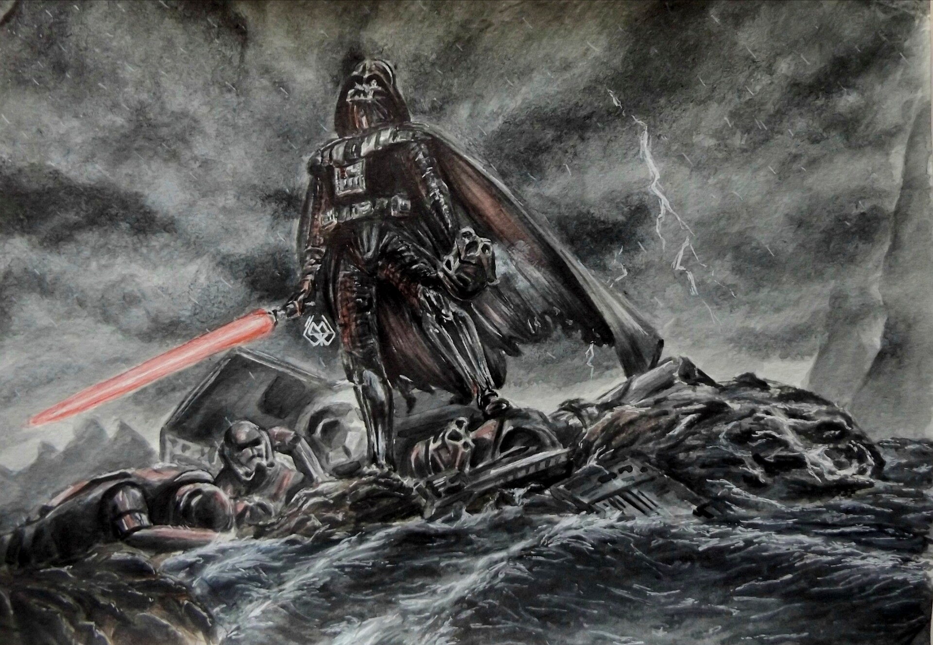 ArtStation - Battle Darth Vader