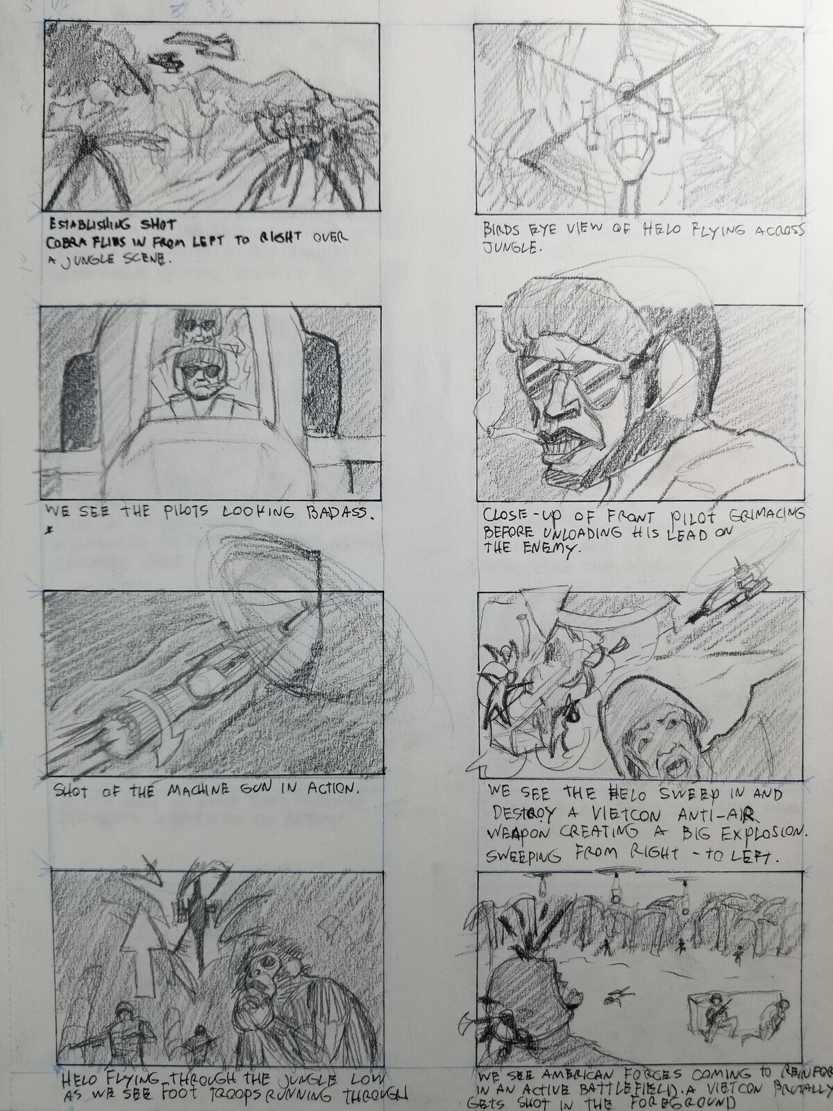 Tropic Thunder Storyboards