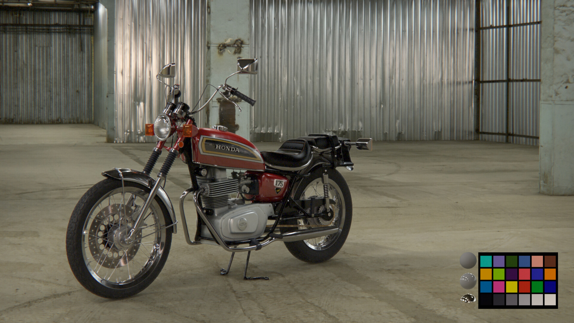 ArtStation Vintage Honda Motorbike