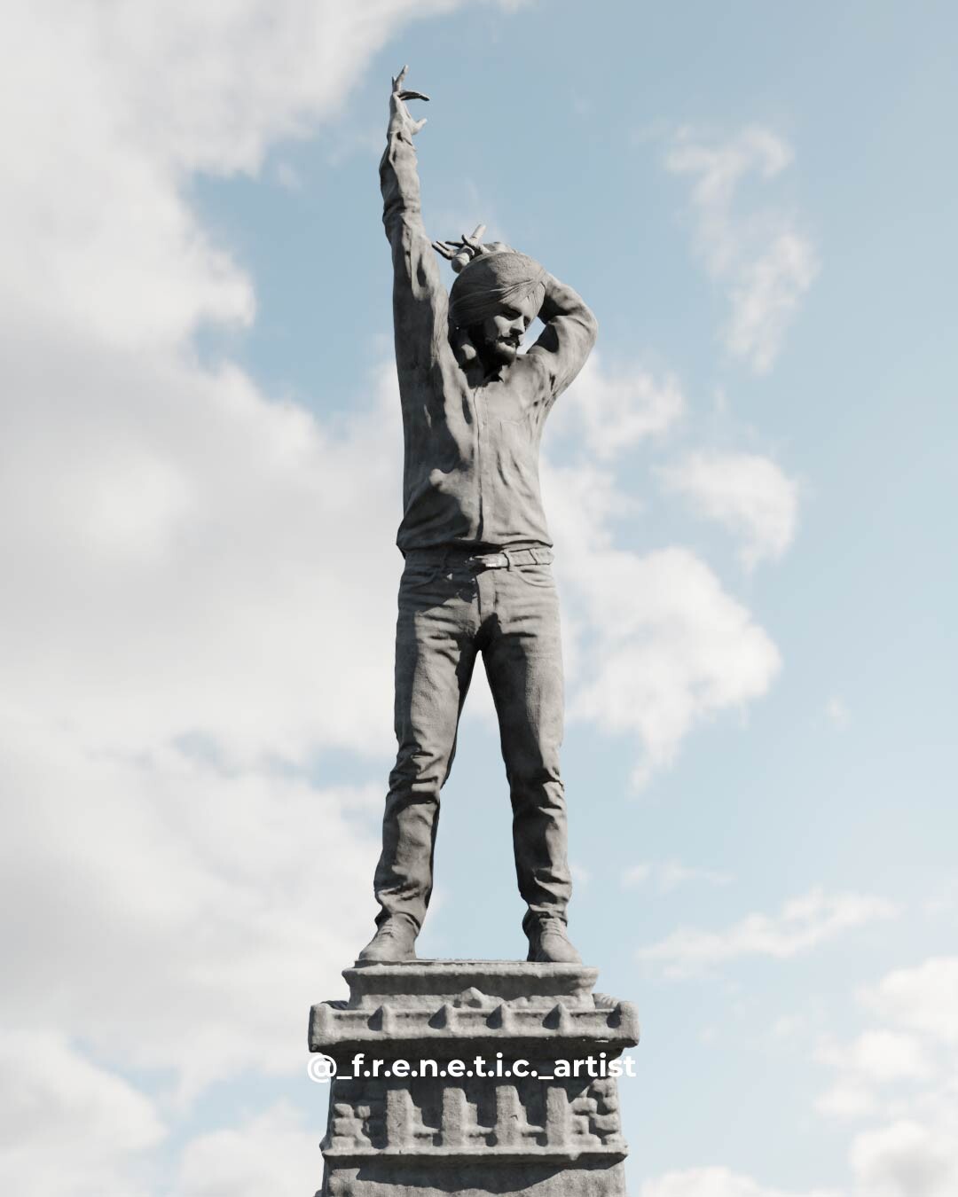 ArtStation Statue of Sidhu Moosewala