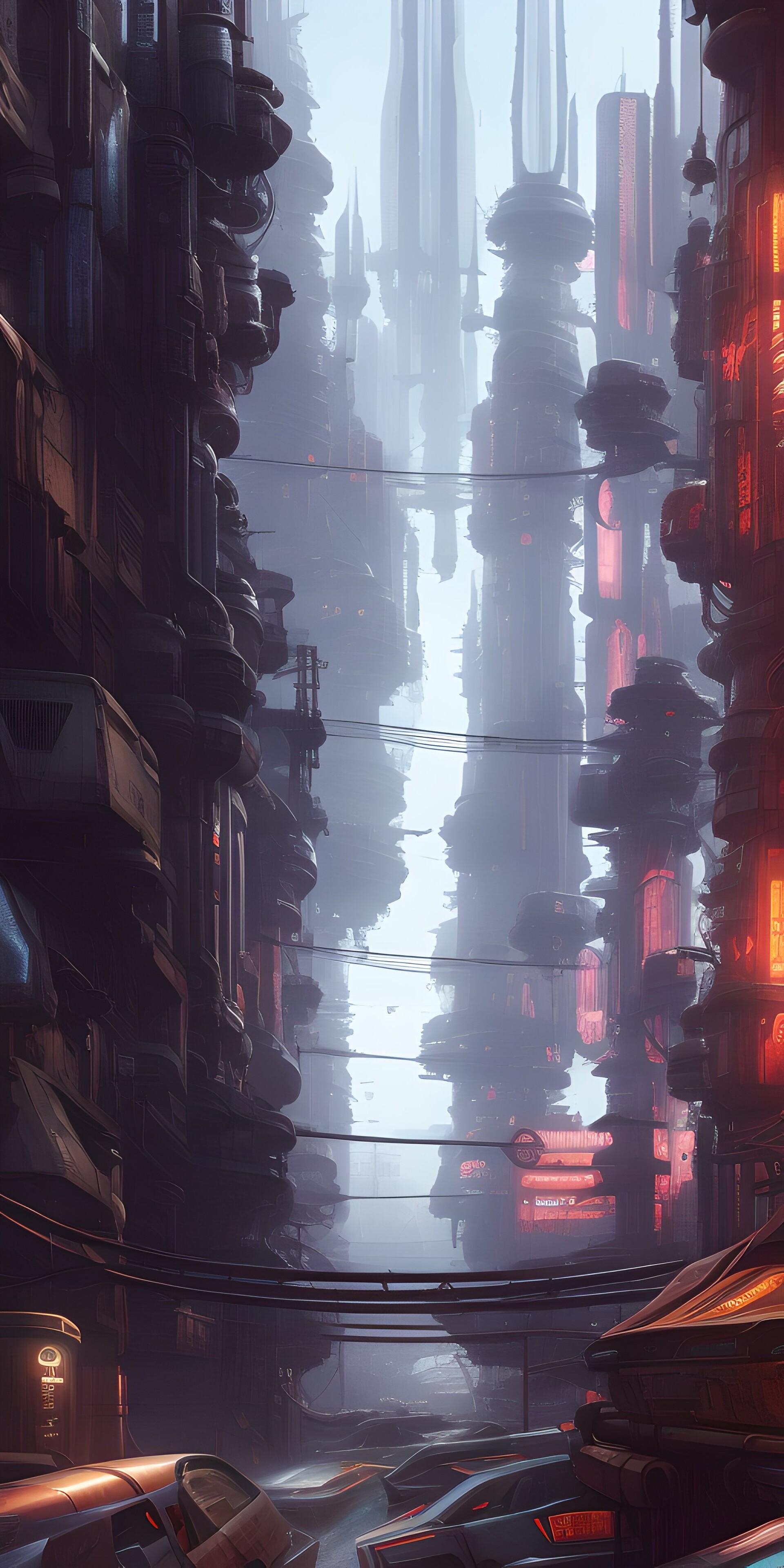 ArtStation - Cyberpunk City Landscape