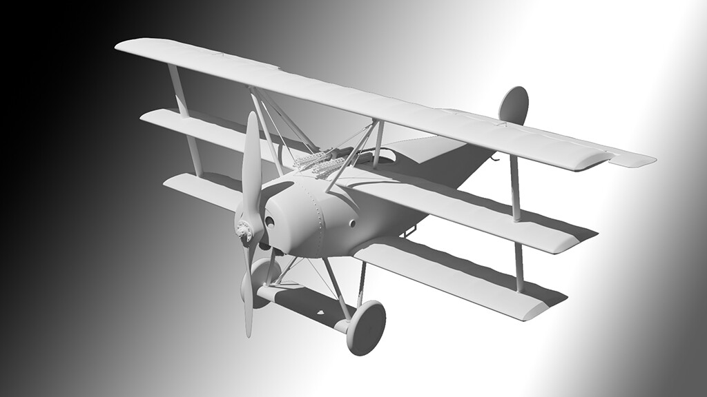 Fokker D1 c. 1918
modeled-Blender
