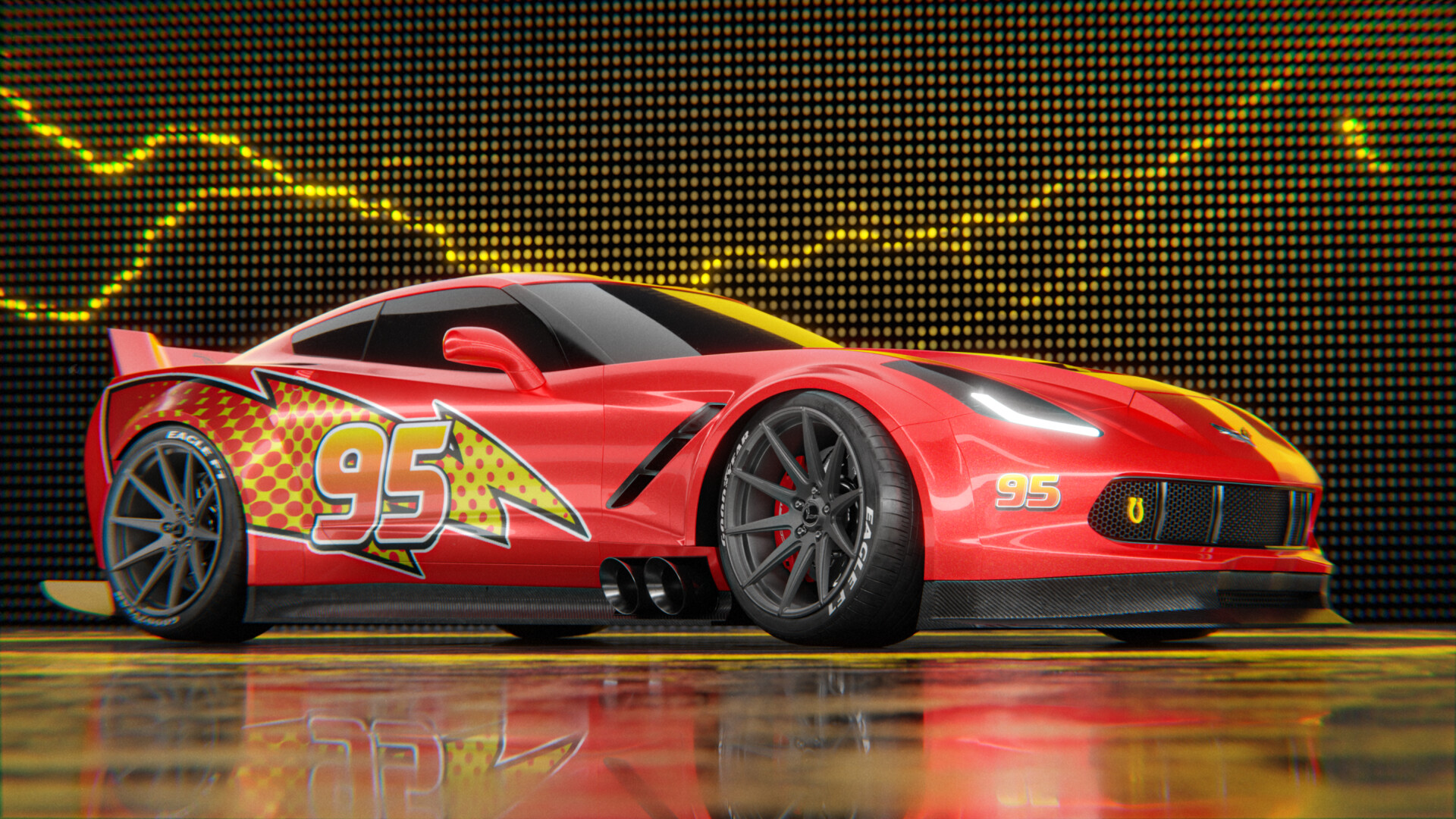 Lightning mcqueen shop corvette