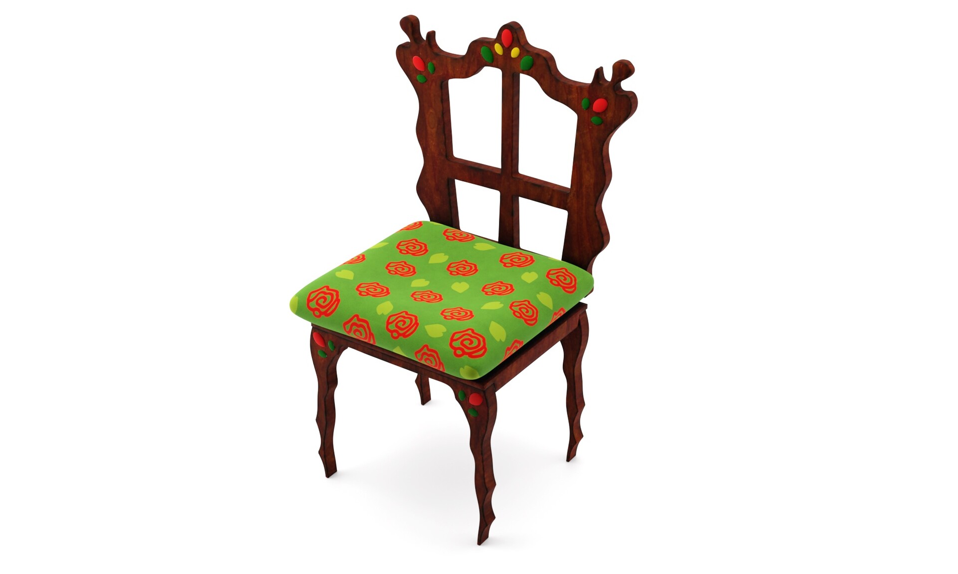 ArtStation - Model of a Rustic Chair, reference image owned by ...