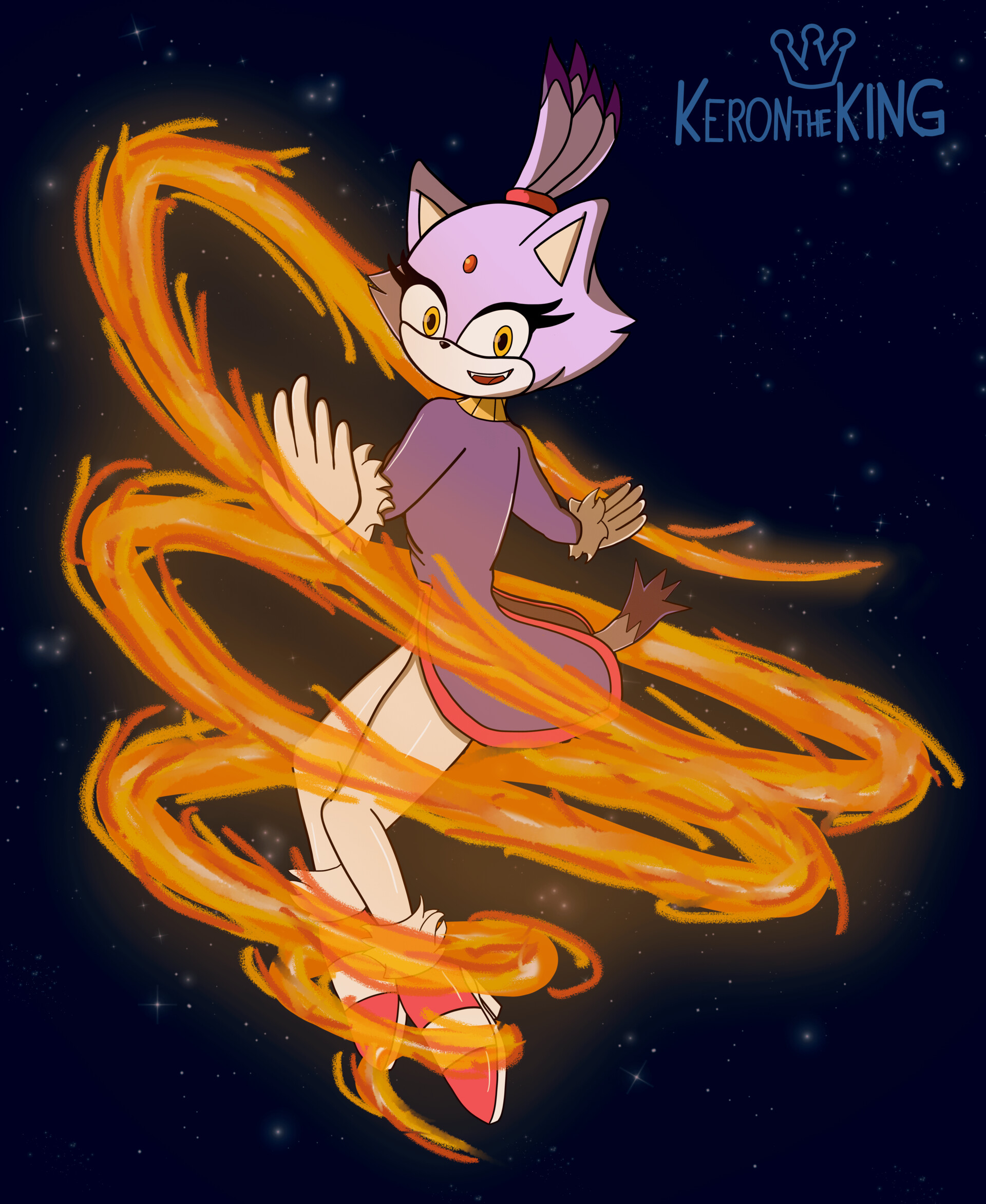 ArtStation Blaze The Cat Fanart