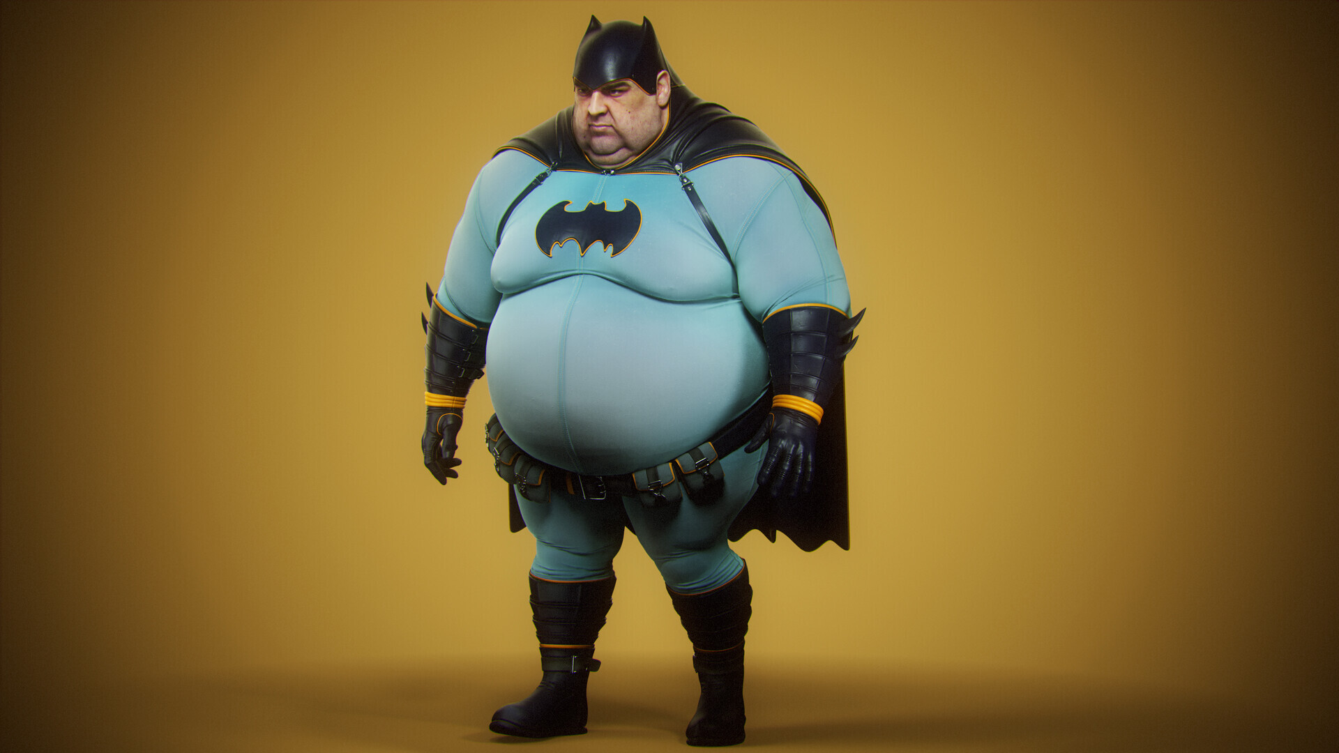 Games Artist - Thicc Batman - Character Breakdown - Maksym Pitielin