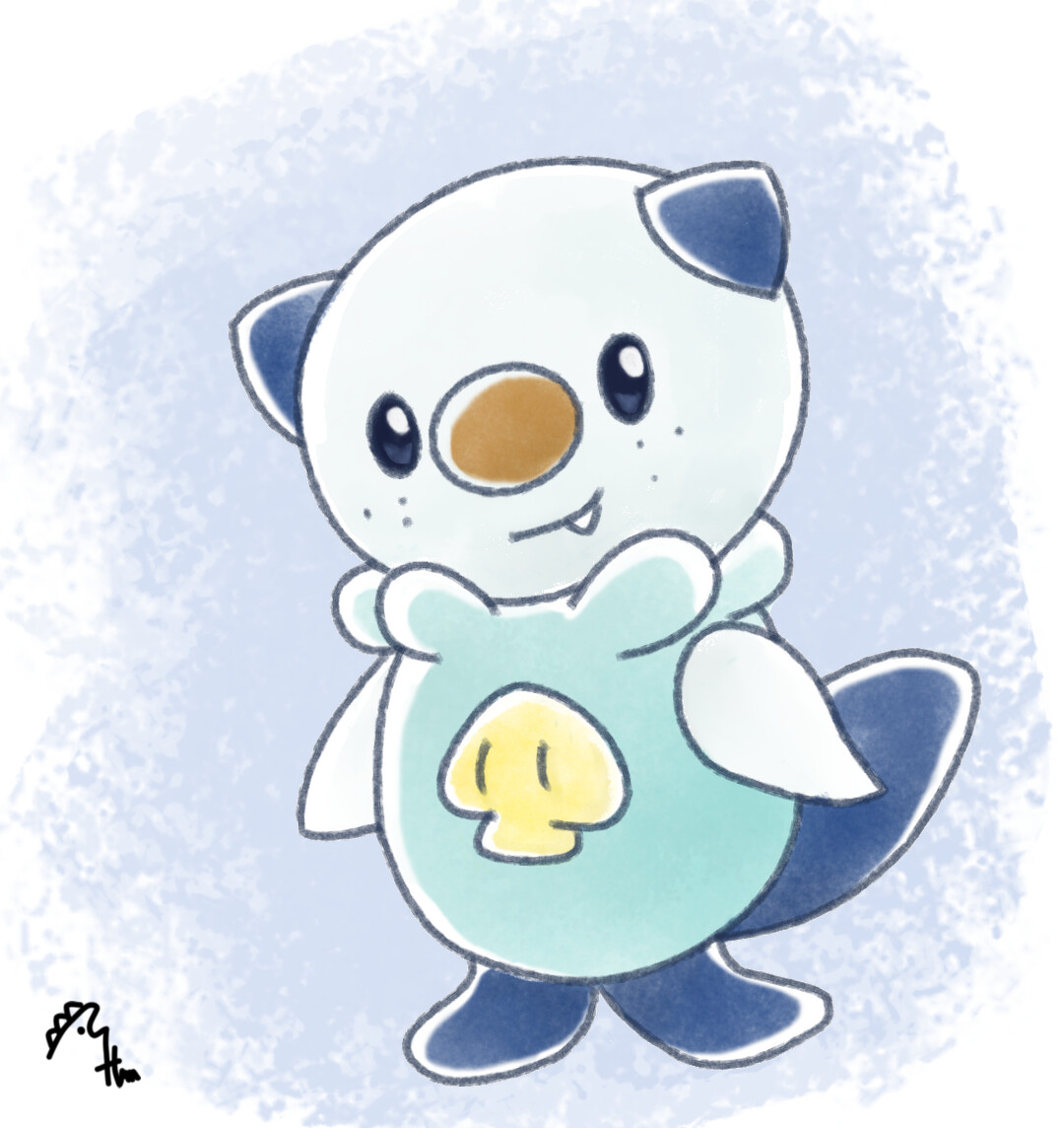 ArtStation Oshawott through the pandemic