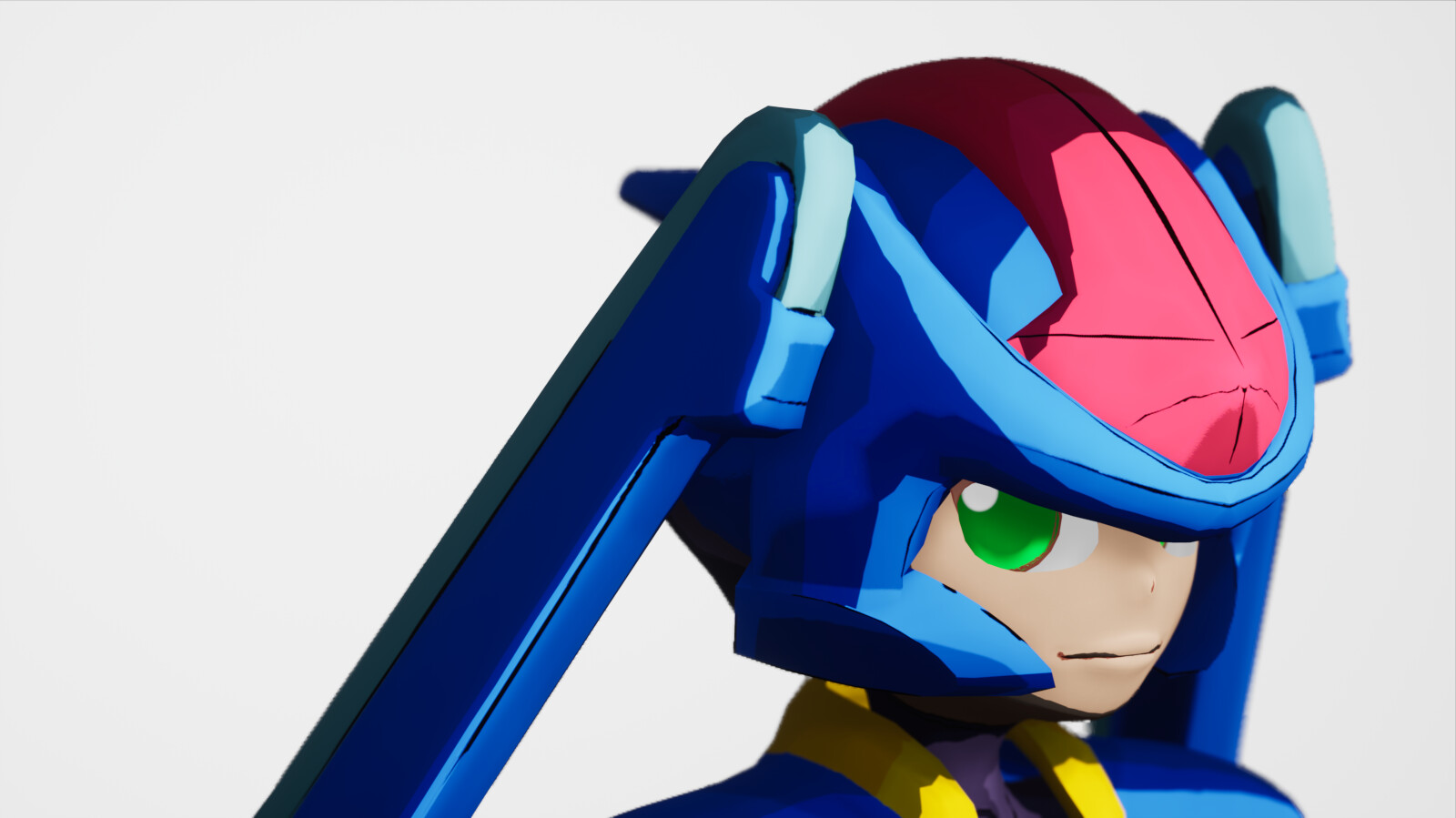 ArtStation - Unreal Engine 2D cartoon, Megaman ZX Model L (Rockman ZX)
