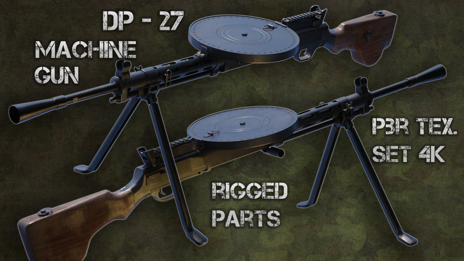 ArtStation - DP-27 Machine Gun