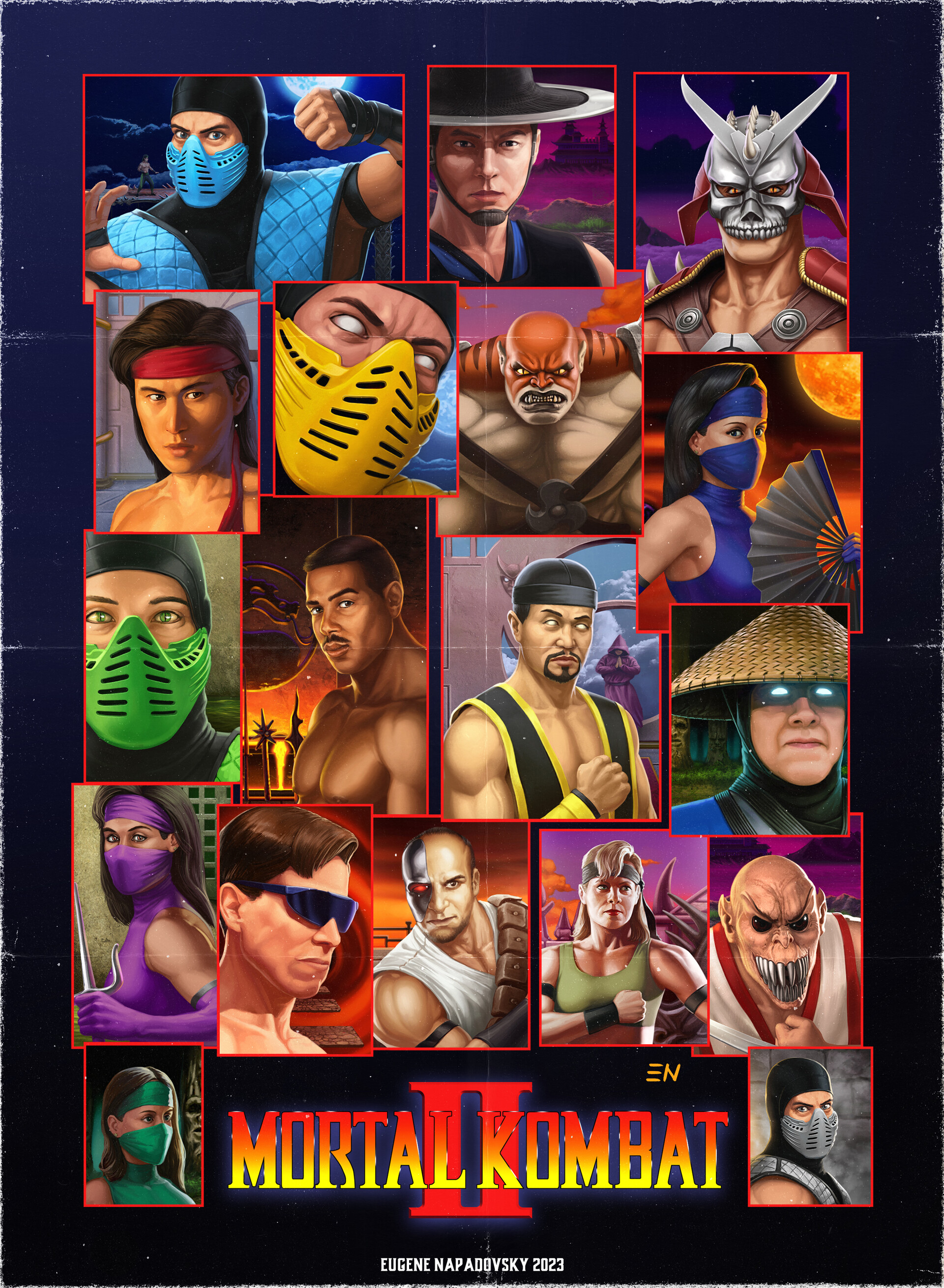 Mortal Kombat 2 Kombatants | Poster