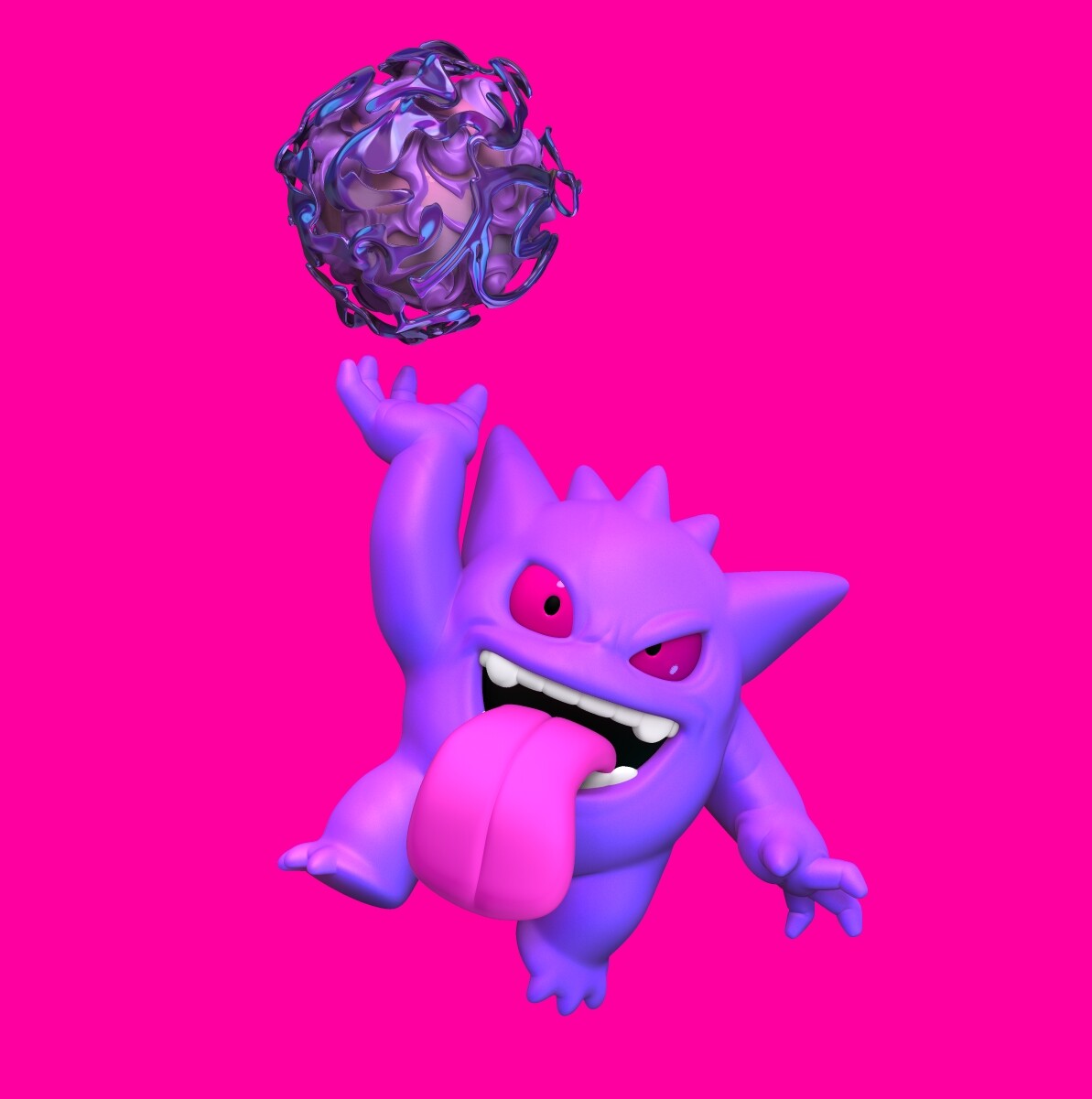 ArtStation Gengar Uses Shadow Ball