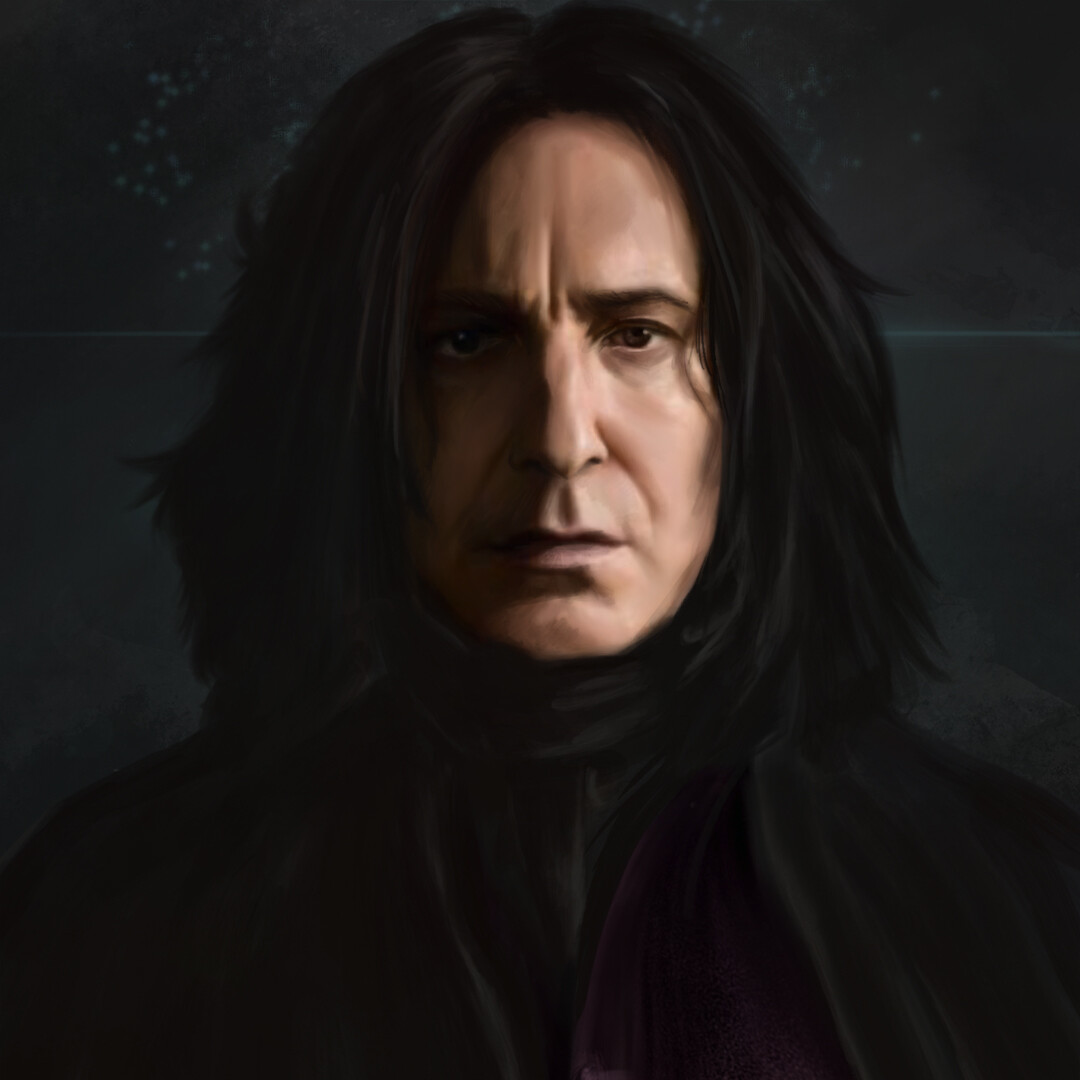 ArtStation - Severus Snape Portrait Digital Painting