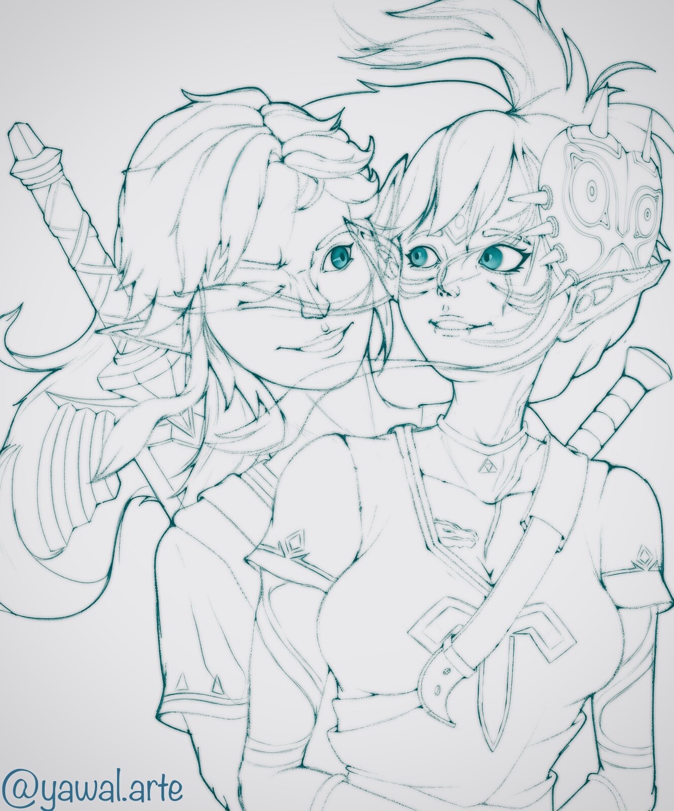 Zelda tears of the kingdom lineart