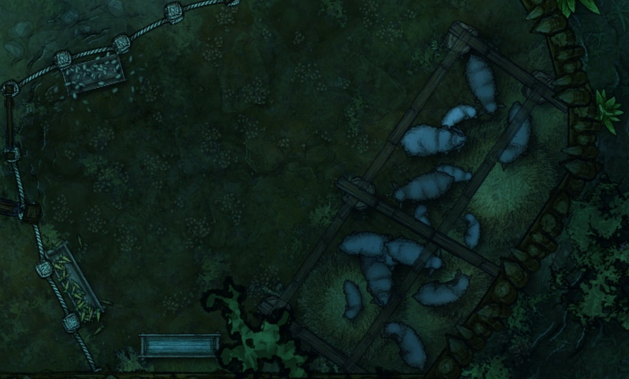 Detailed Dungeons Falcon #39 s Hunting Lodge (3rd Floor) (Night)