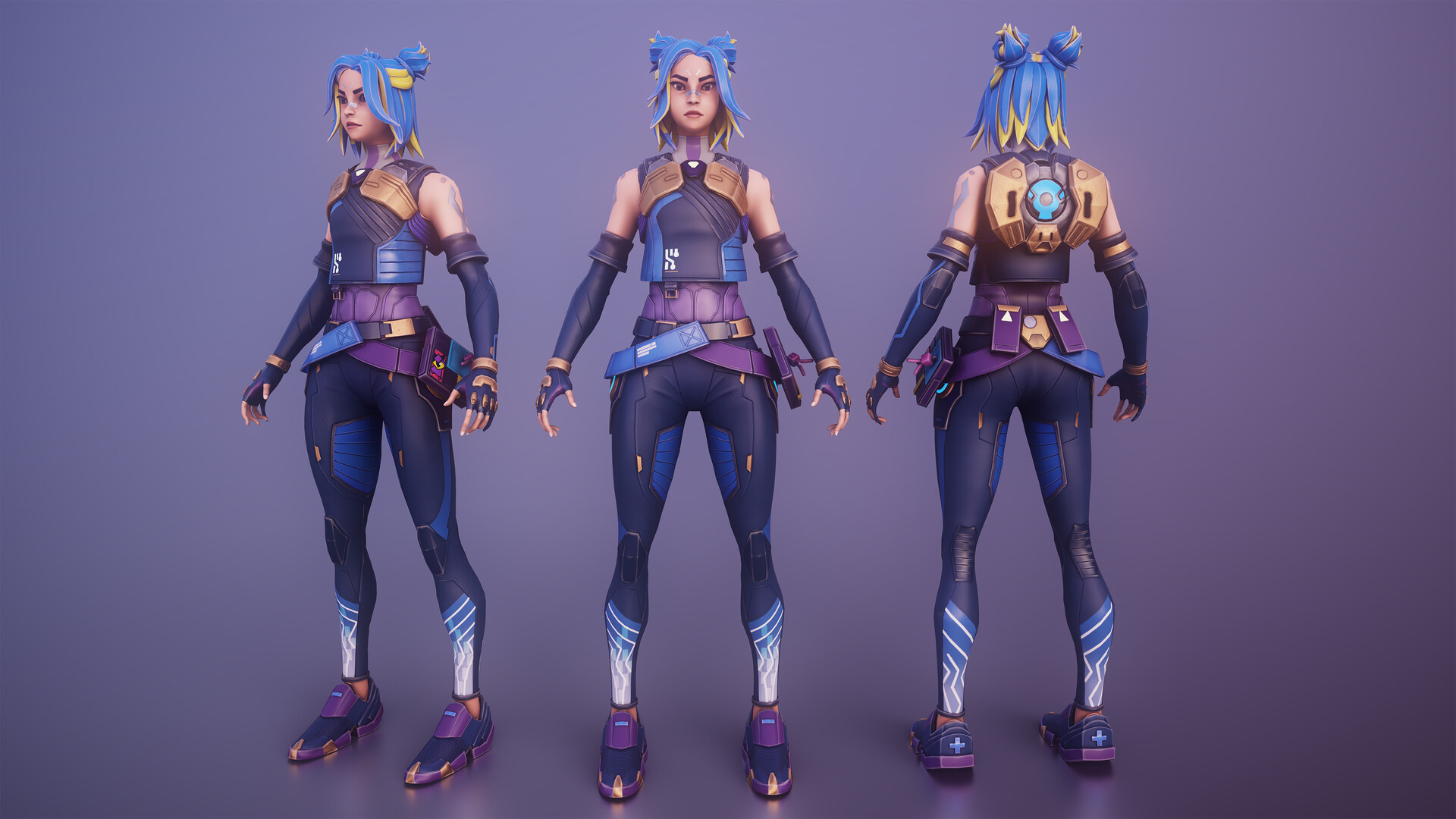 ArtStation - NEON VALORANT AGENT
