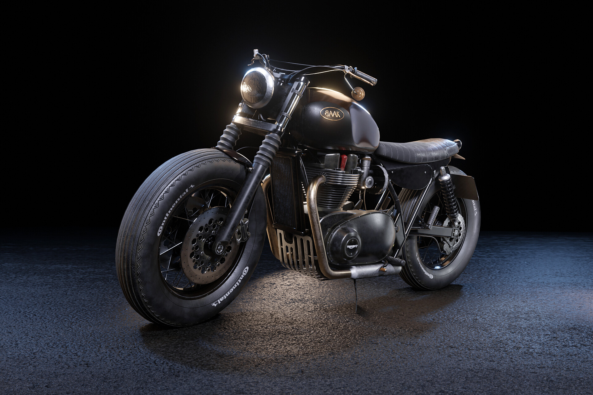 ArtStation BAAK Triumph Bonneville T120 Bobber