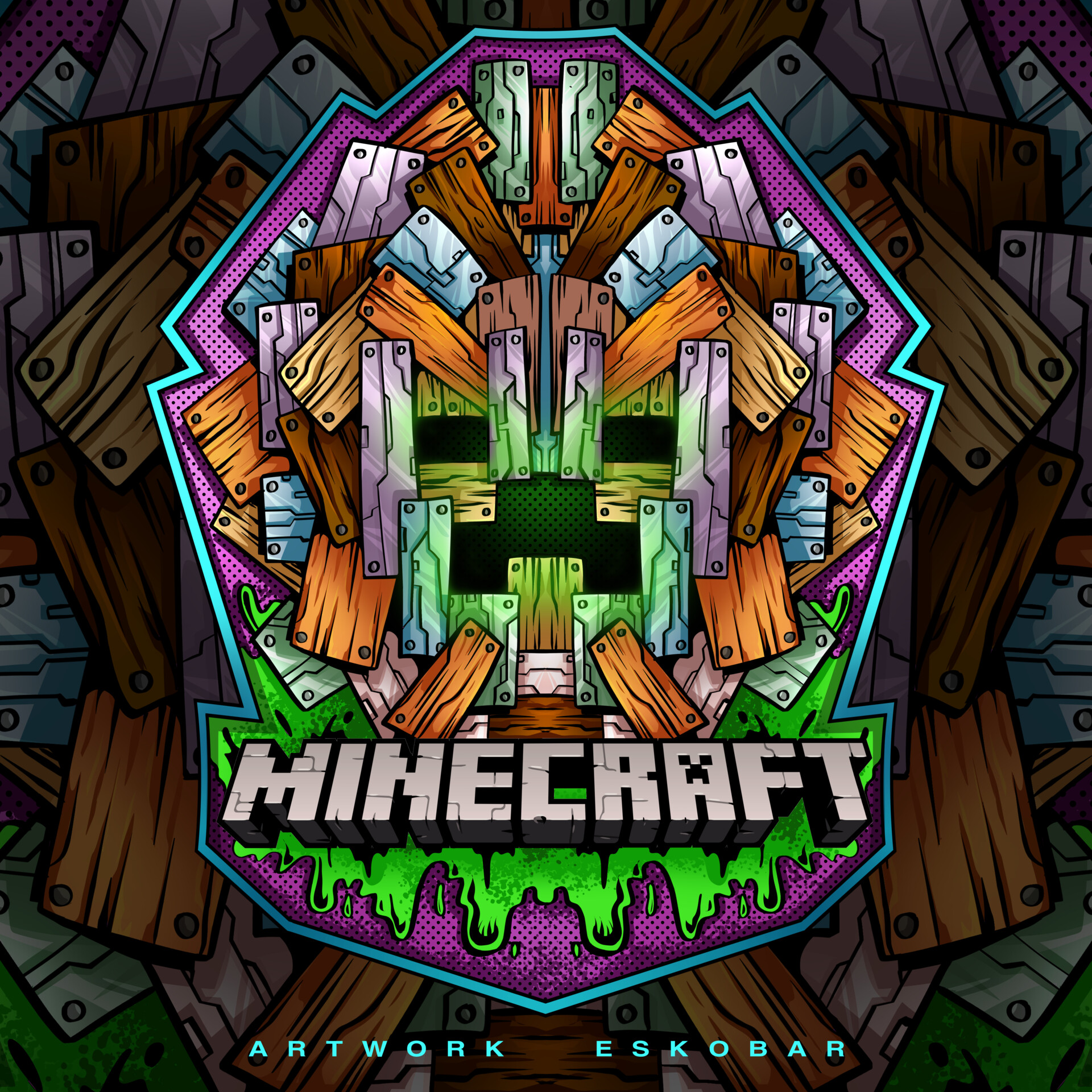 ArtStation - [FANMADE] Planet Minecraft Logo Remake