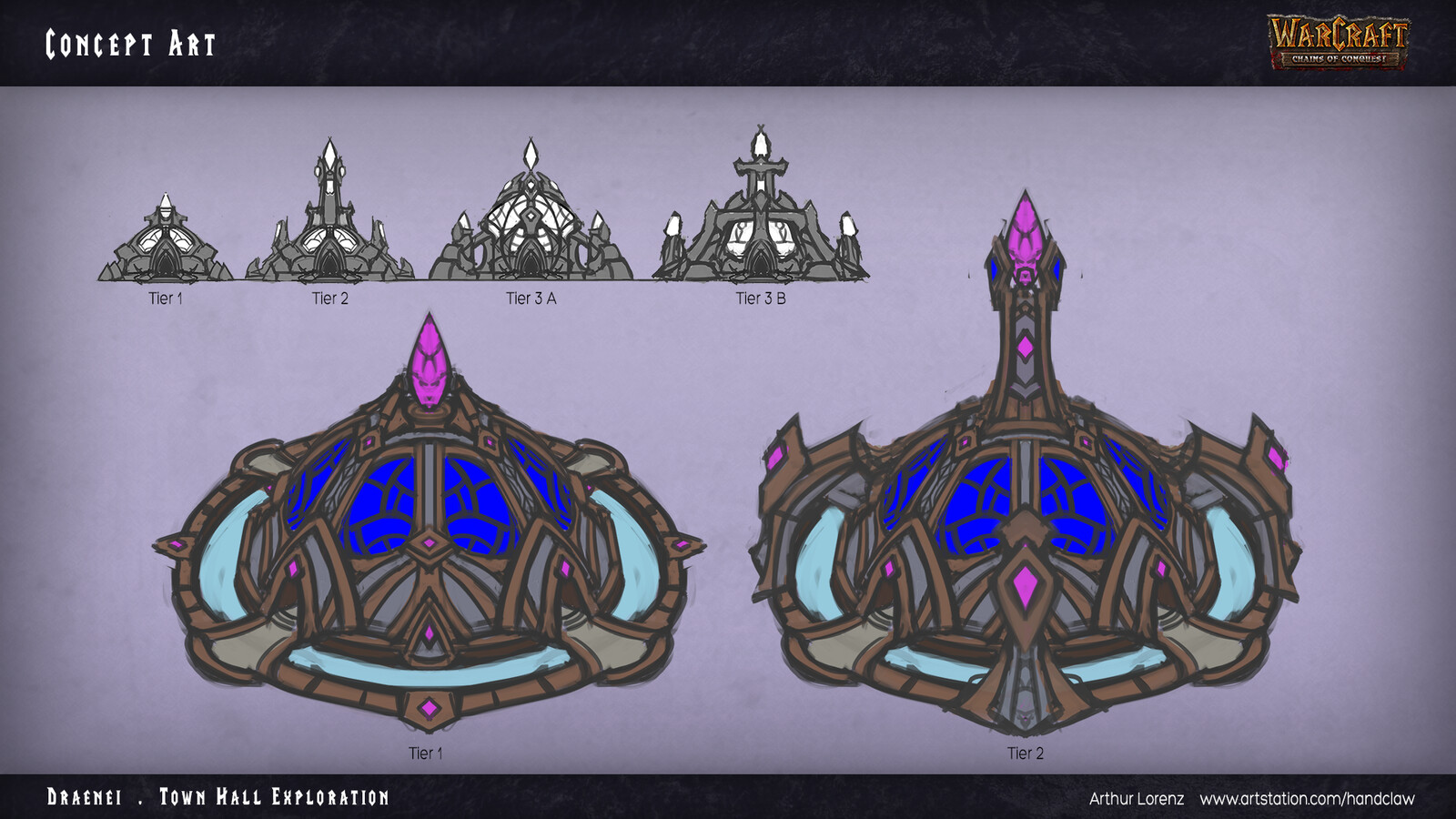 Concept Art - "Draenei Townhall"
Early Exploration for the townhall structure