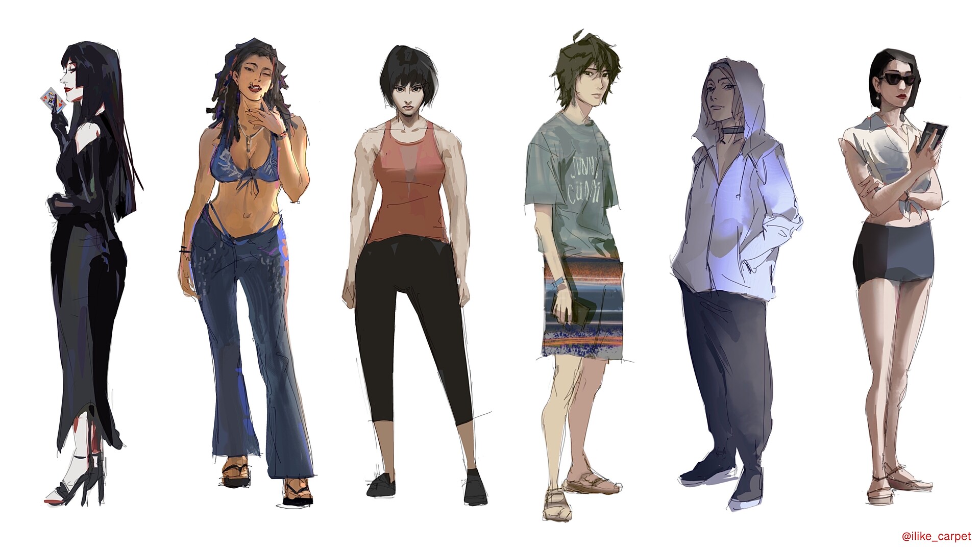 Artstation alice in borderland character designs