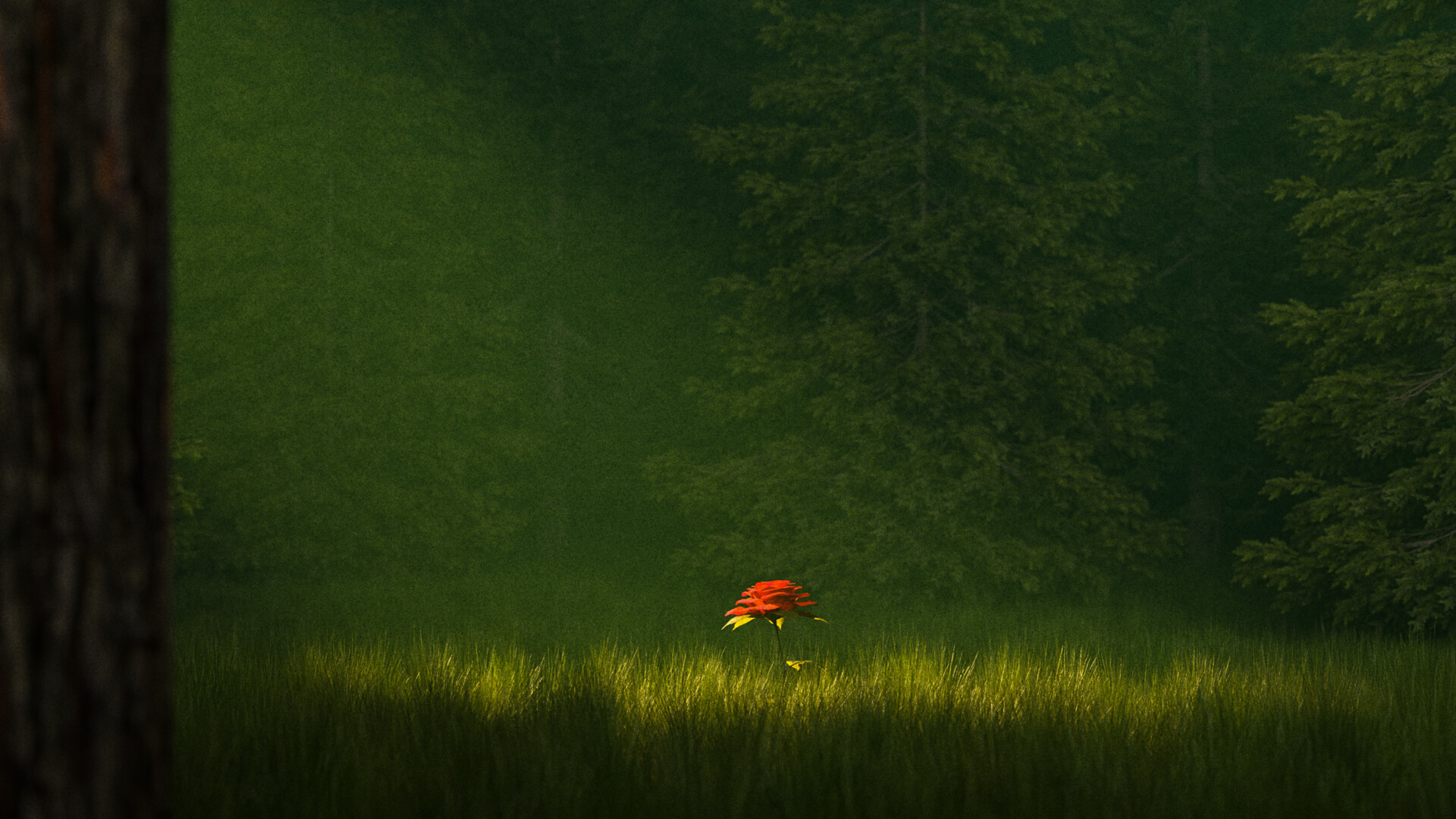 ArtStation - Lone red