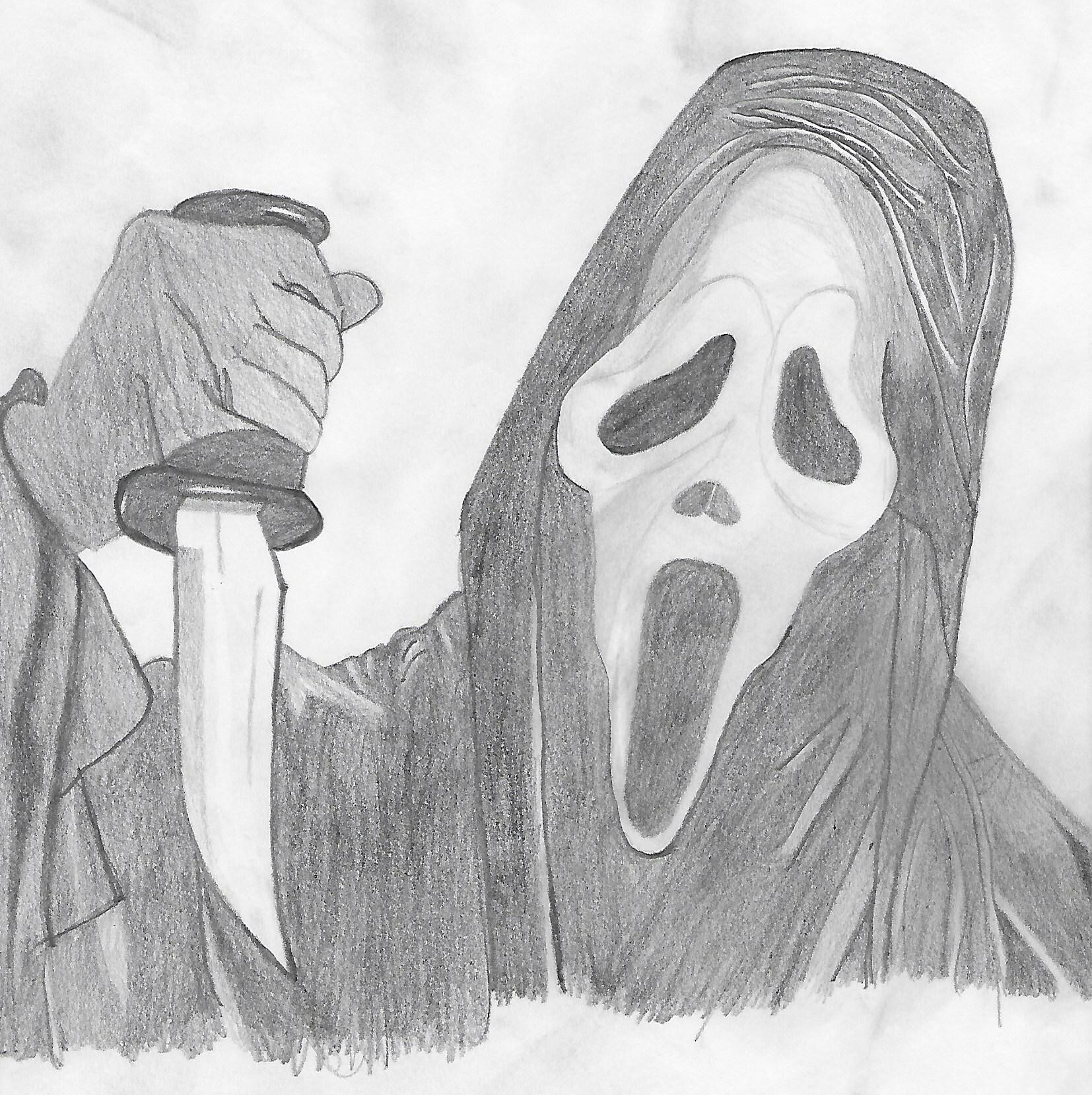 ArtStation - Ghostface drawing