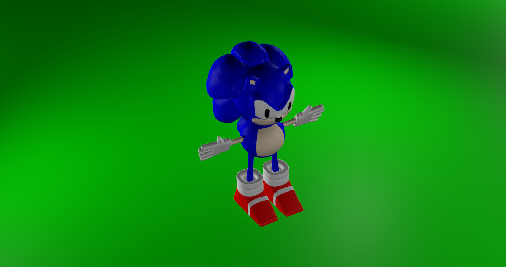 ArtStation Sonic 3D model