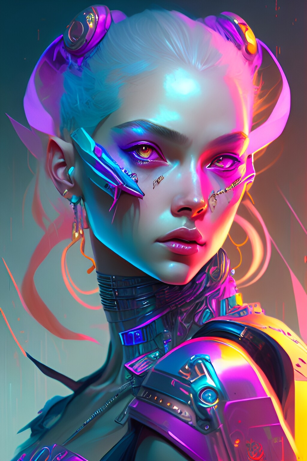 ArtStation - Girl Cyberpunk#1