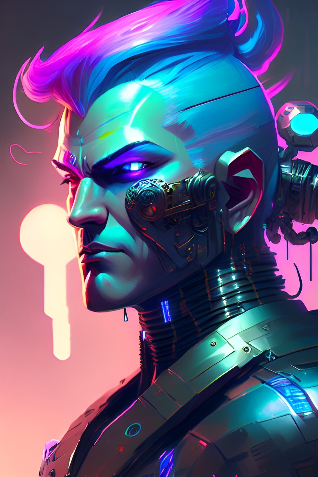 ArtStation - Man Cyberpunk#2