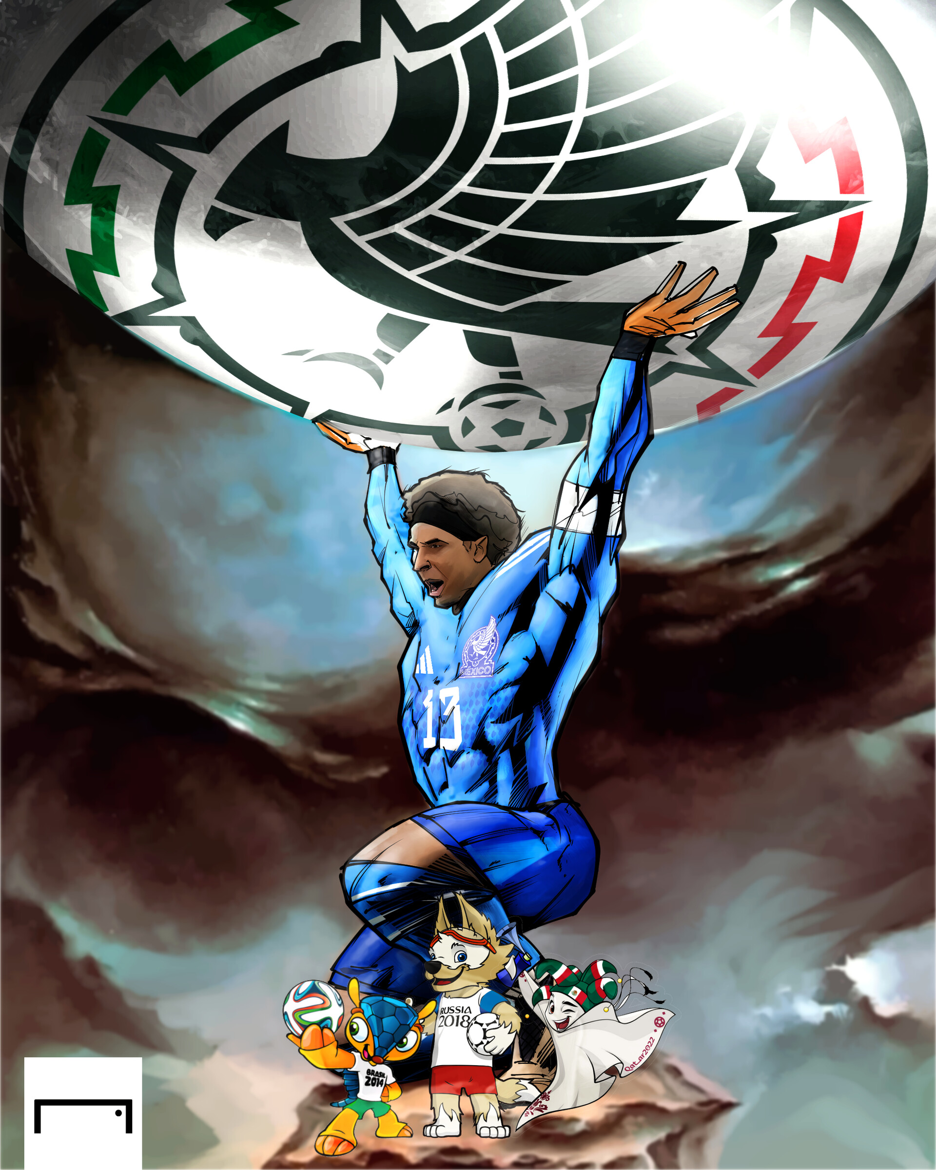 Akyanyme Don Francisco Guillermo Ochoa ilustracion