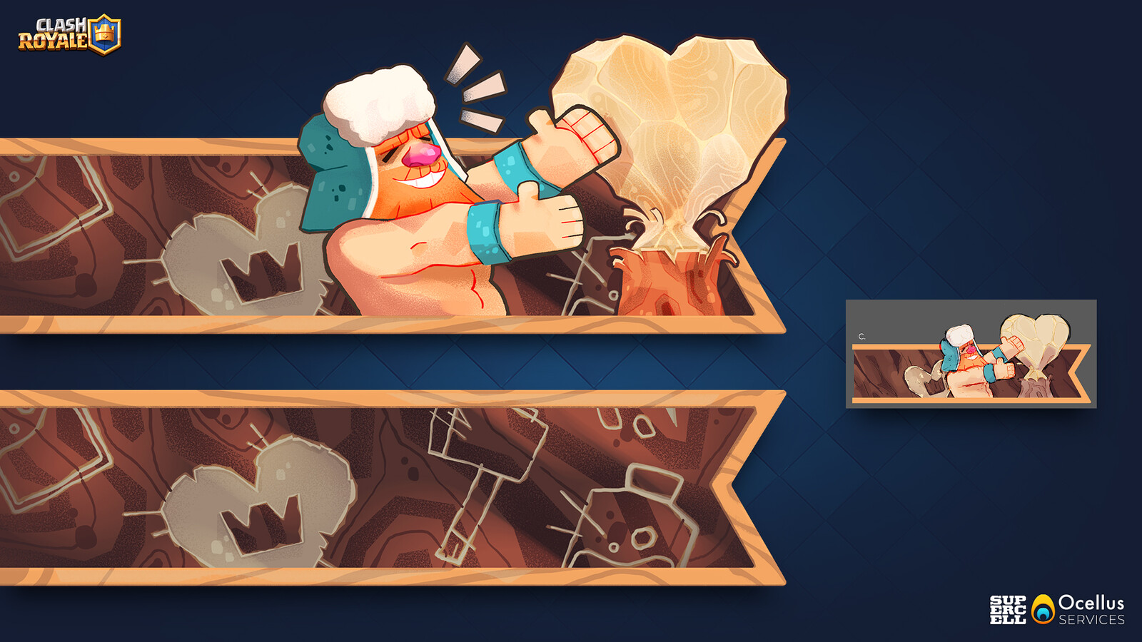 Ocellus SERVICES Clash Royale Battle Banners Valentine's Day 💕