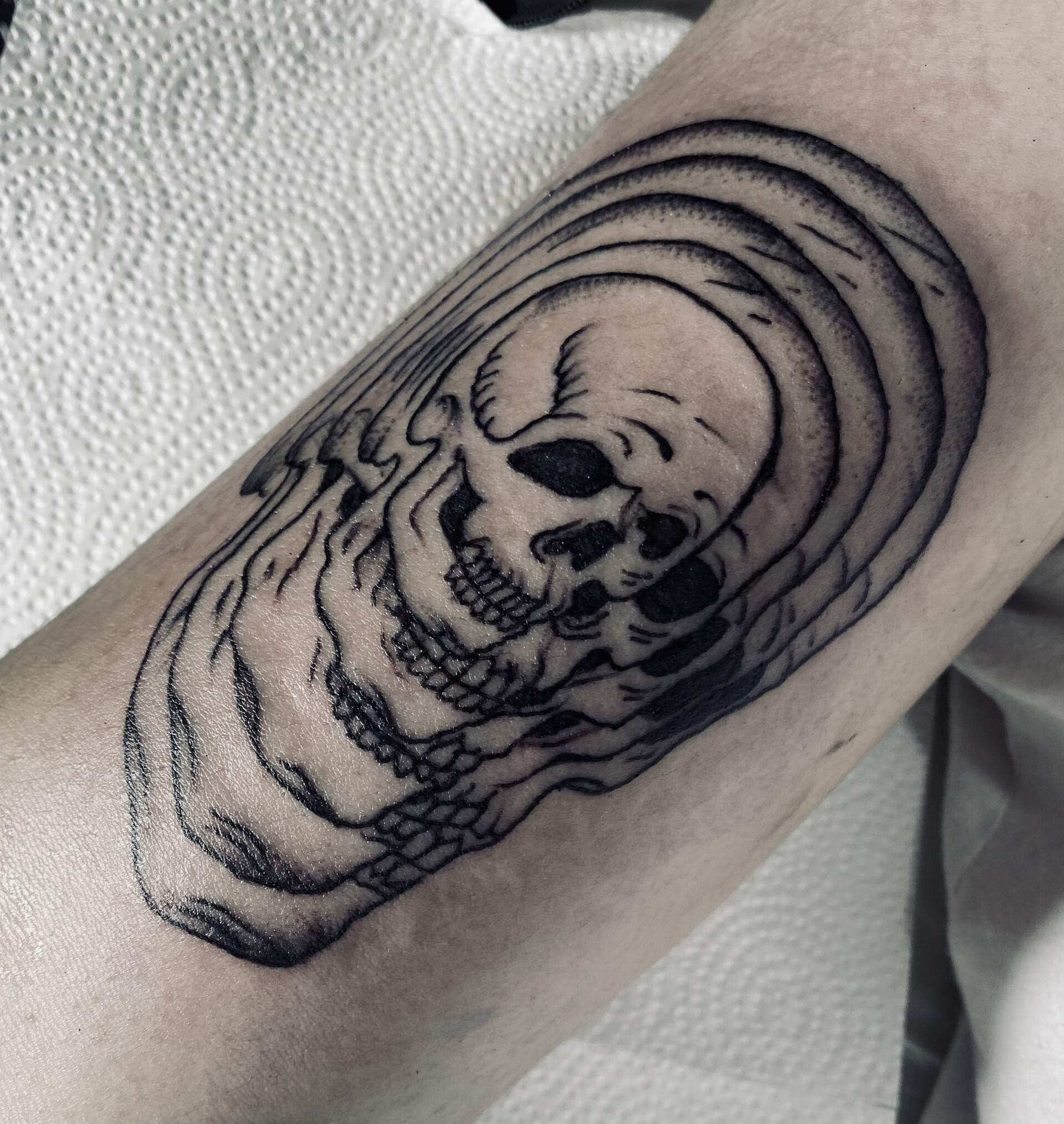 ArtStation Skull blackwork tattoo! I hope you like it 🙏🏼