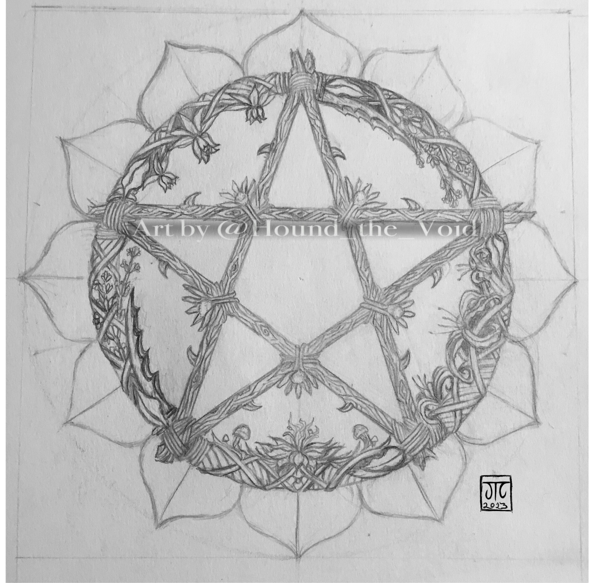 Pentagram tattoo design by HanabiDaisuki on DeviantArt