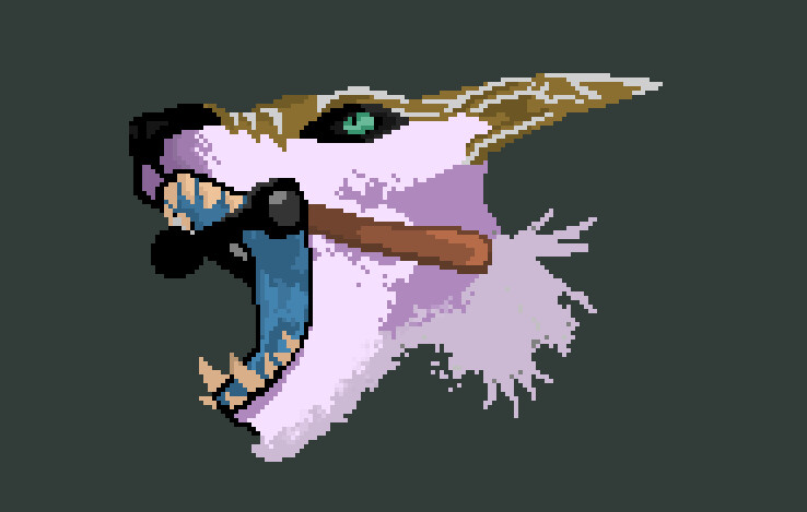 ArtStation - Managarmr From ark (2D Pixel Art)