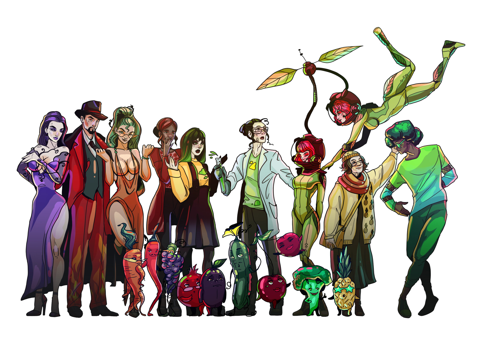 Artstation concepts for the student project we are what we eat 