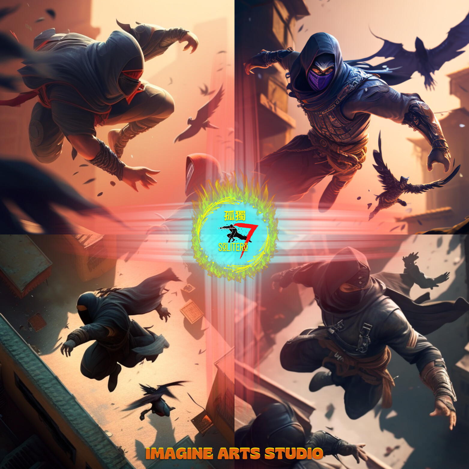 Ghost Ninja fight scene by IA Studio &amp; S 7